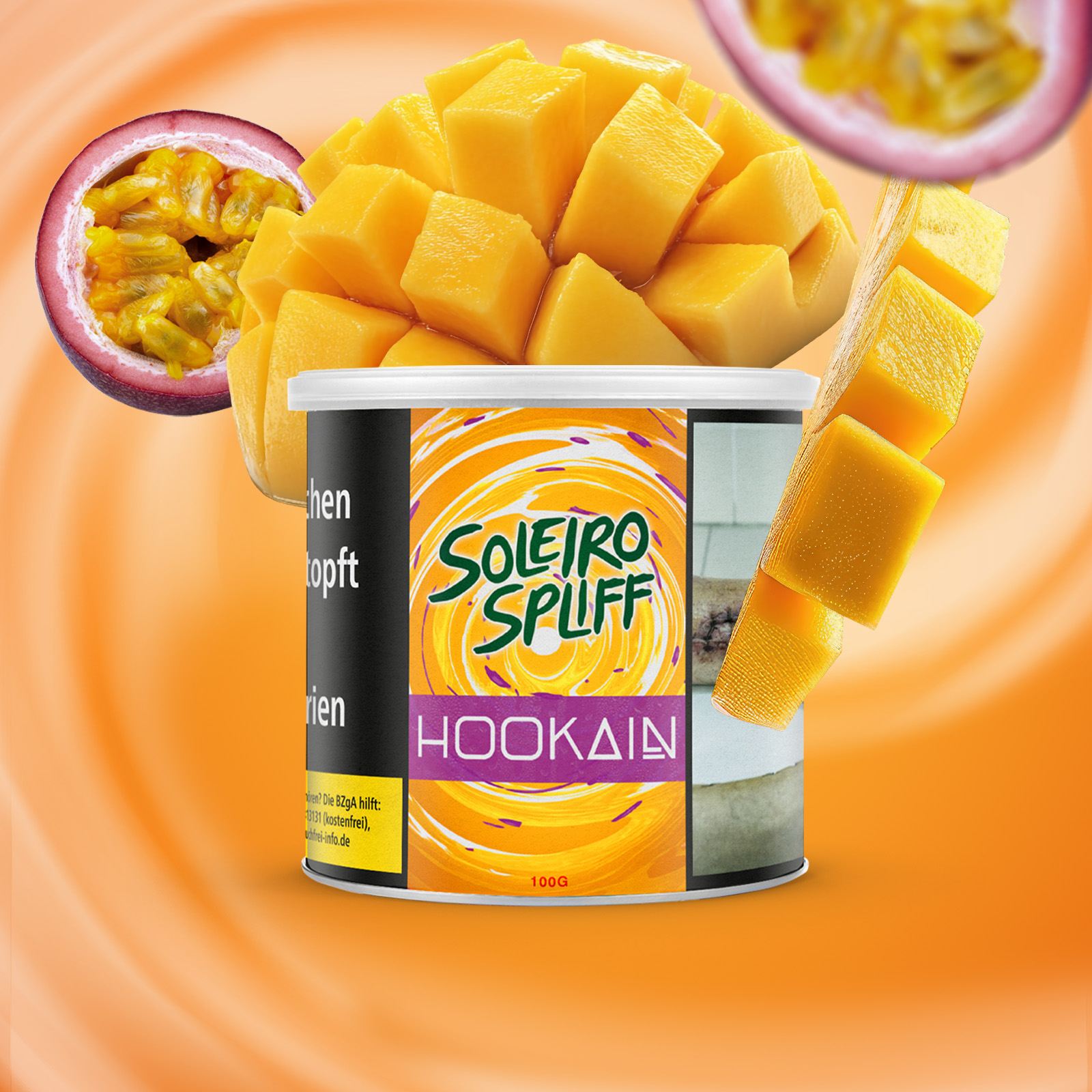 HOOKAIN Soleiro Spliff 100g Shisha Tabak tropisch cremig 1