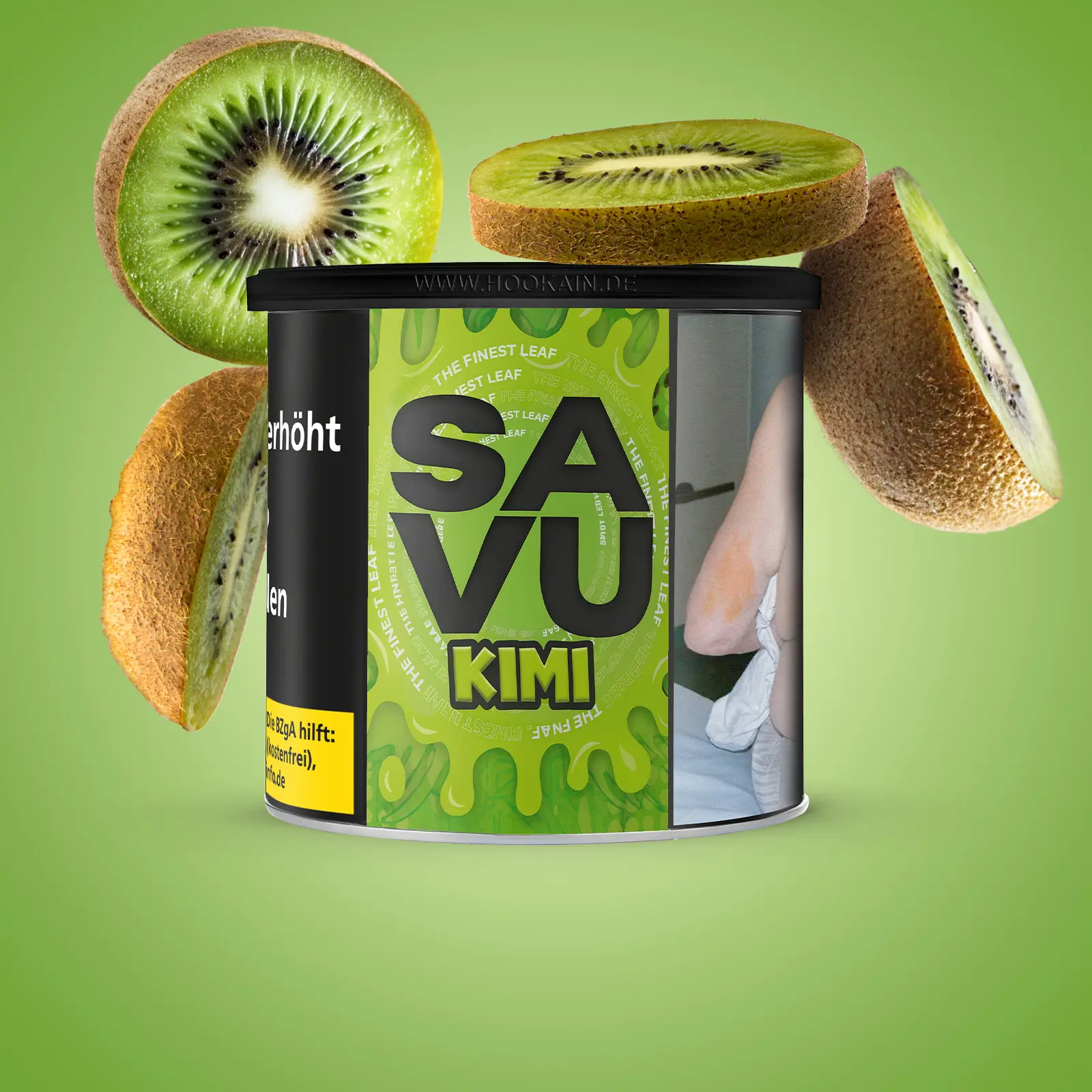 Savu Kimi Power 200 g Tabak – intensiver Kiwi Geschmack 1