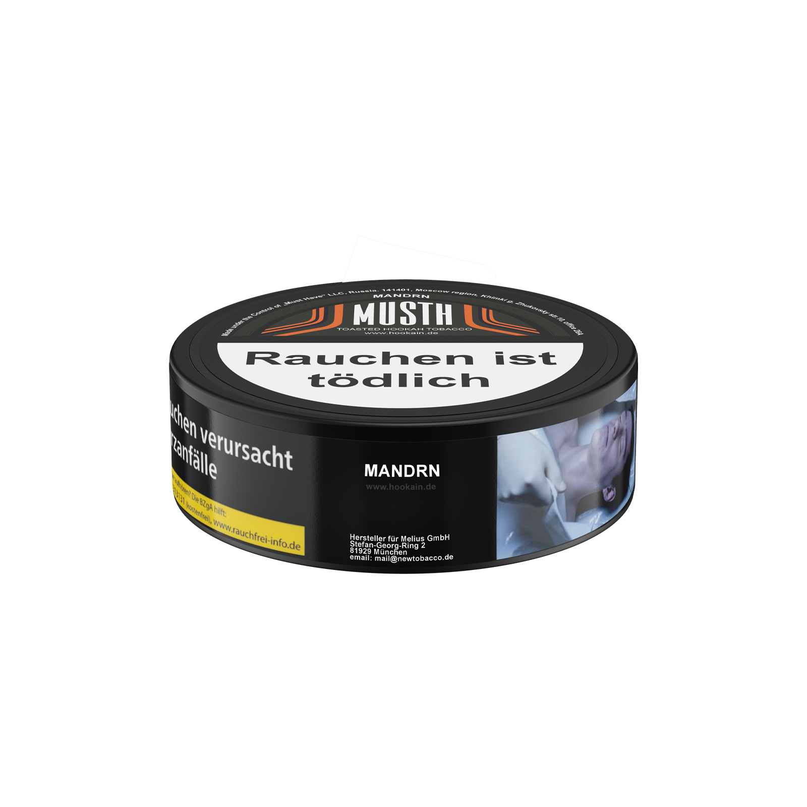 MUST H Mandrn 125 g Shisha-Tabak – süß & fruchtig 1