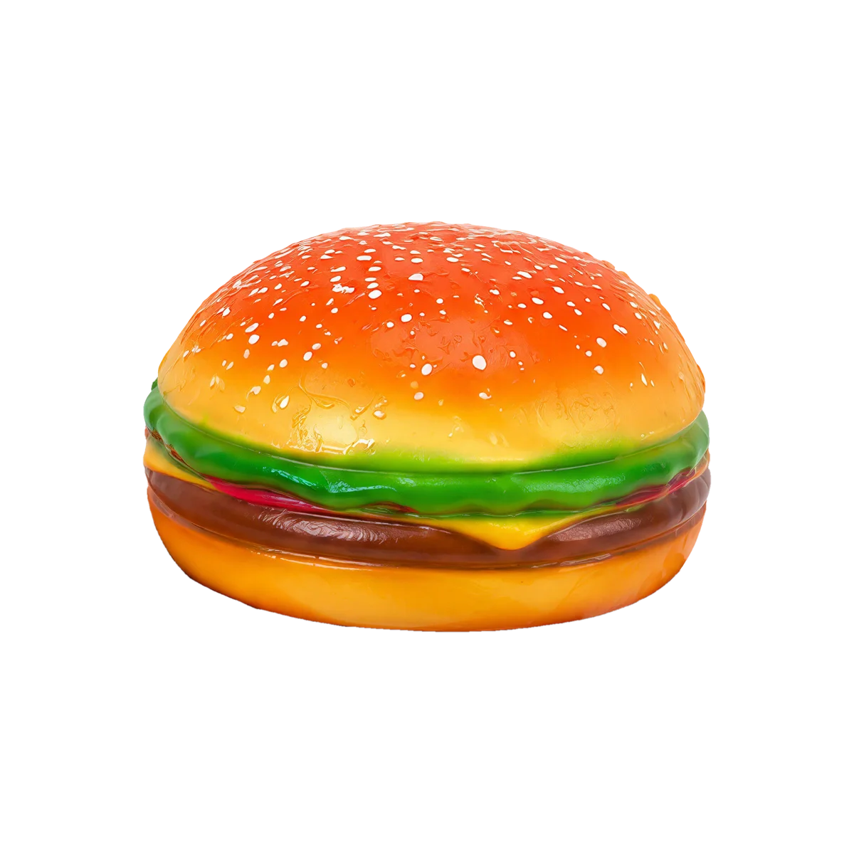 Squishy Hamburger mit Sesambr&ouml;tchen, Salat, K&auml;se und Patty