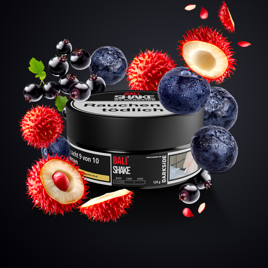 Darkside Bali Shake Shisha Tabak mit Rambutan & Beeren - Fruchtiges Übersichtsbild