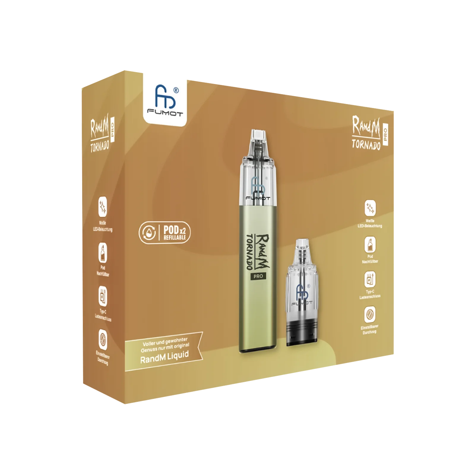 RandM Tornado Pro Pod Kit Grau | E-Zigaretten günstig online 3 RandM Tornado Pro Pod Kit Grau | E-Zigaretten günstig online 3