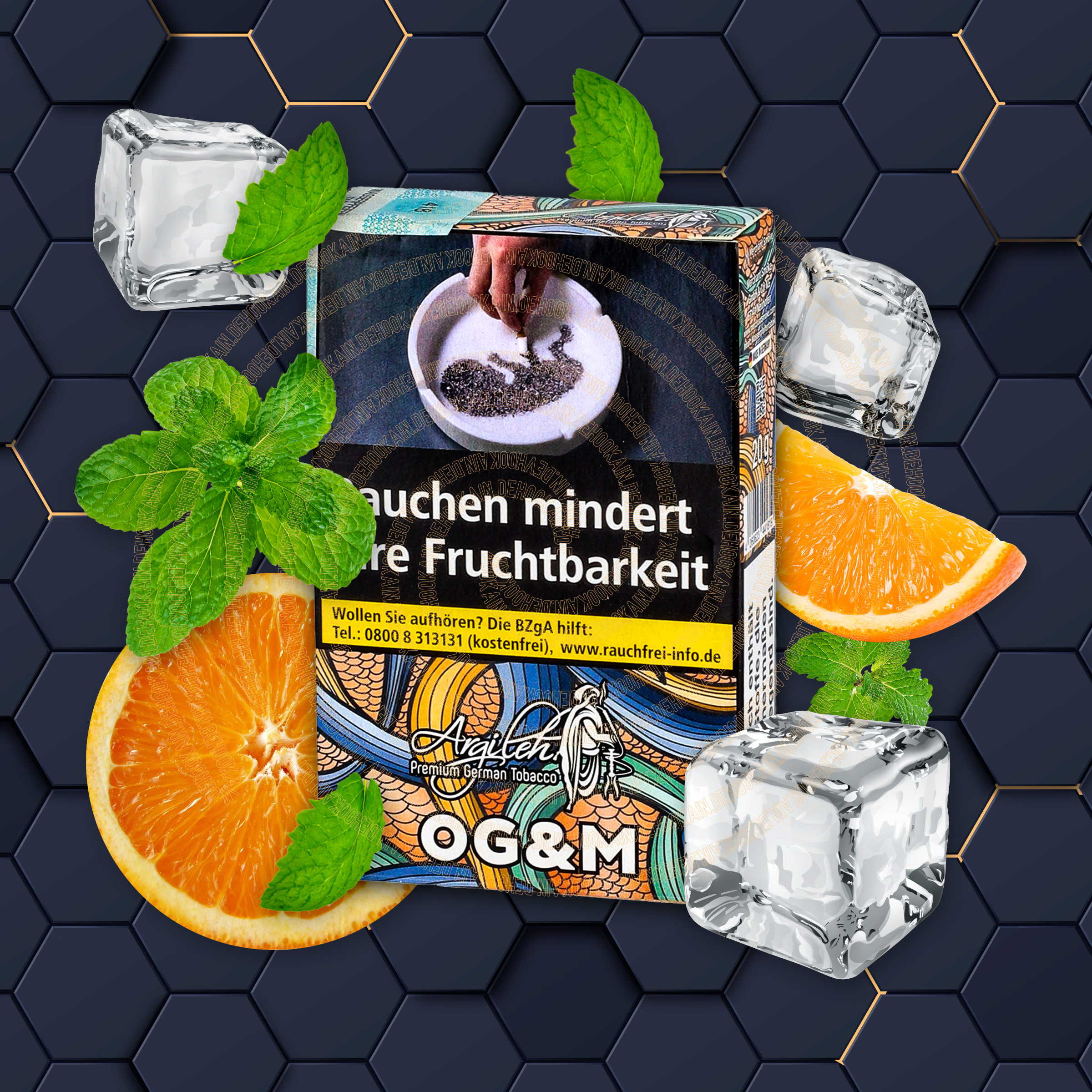 Argileh - Og & M - 20 g | Alle neuen Tabak Sorten g&uuml;nstig online kaufen - Hookain Shisha-Onlineshop-1