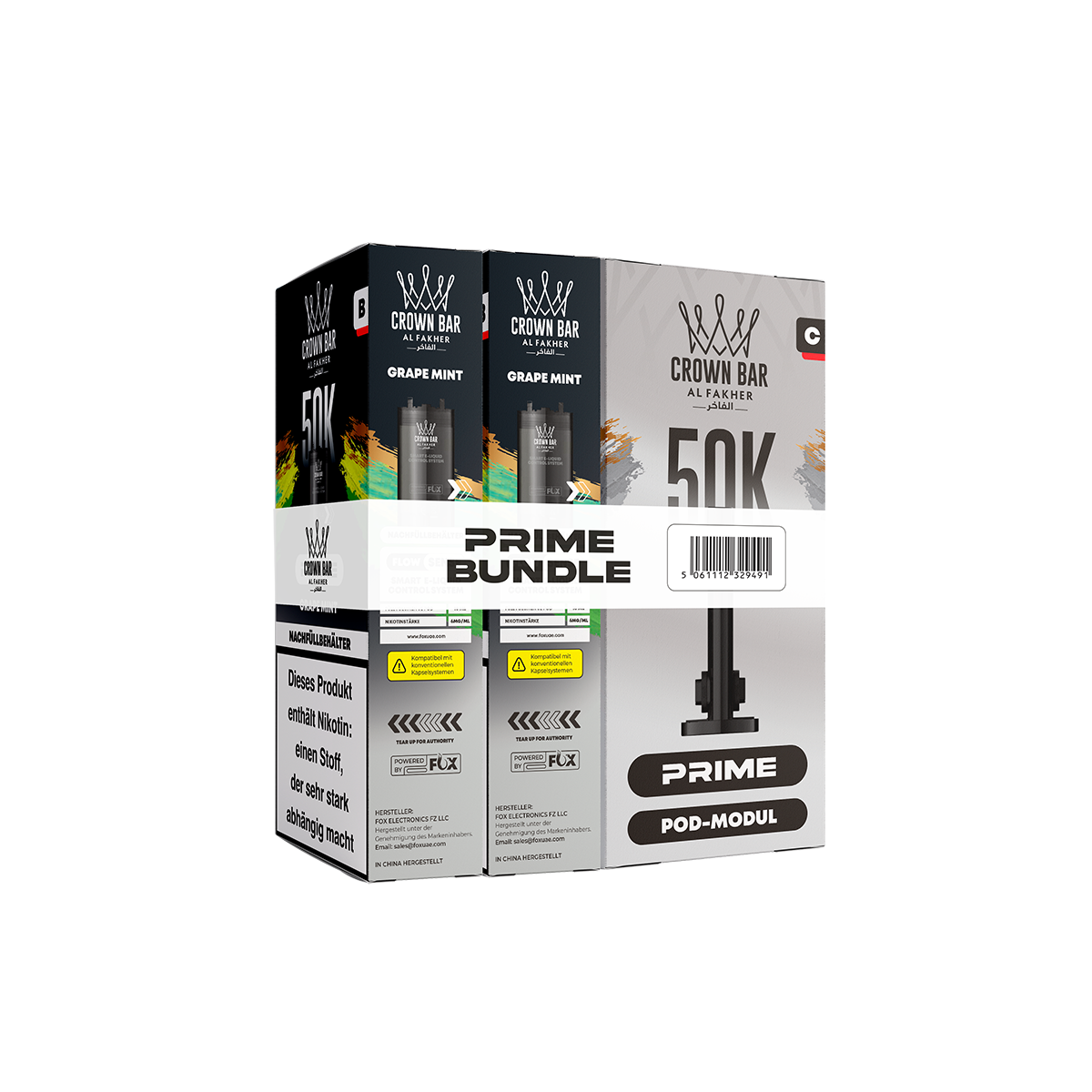 Al Fakher - Hypermax - Prime - 50K - Pod - Grape Mint