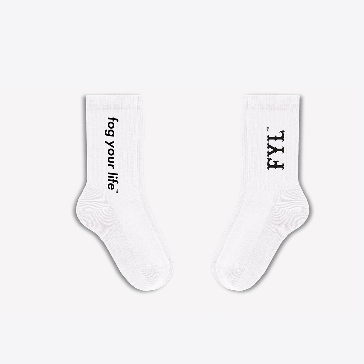 White Socks - Fog Your Life - Logo Print - Hookain Onlineshop