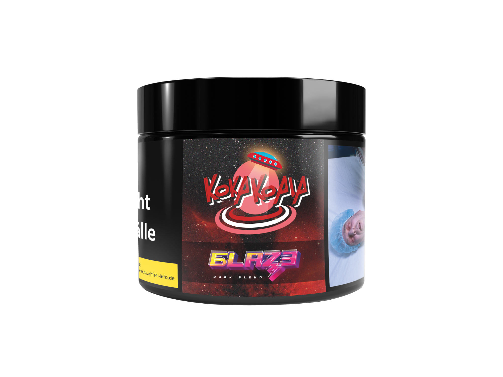 BLAZE  - Dark Leaf Tobacco - Schwarzer Shishatabak - Koka Koala - 25 g 2