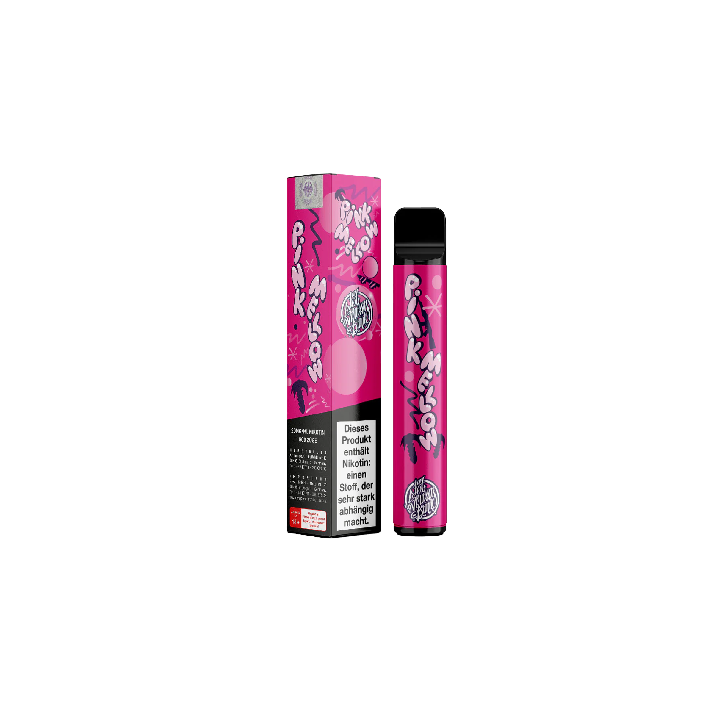 187 - Einweg Vape - Pink Mellow - E-Shisha | alle Sorten g&uuml;nstig kaufen