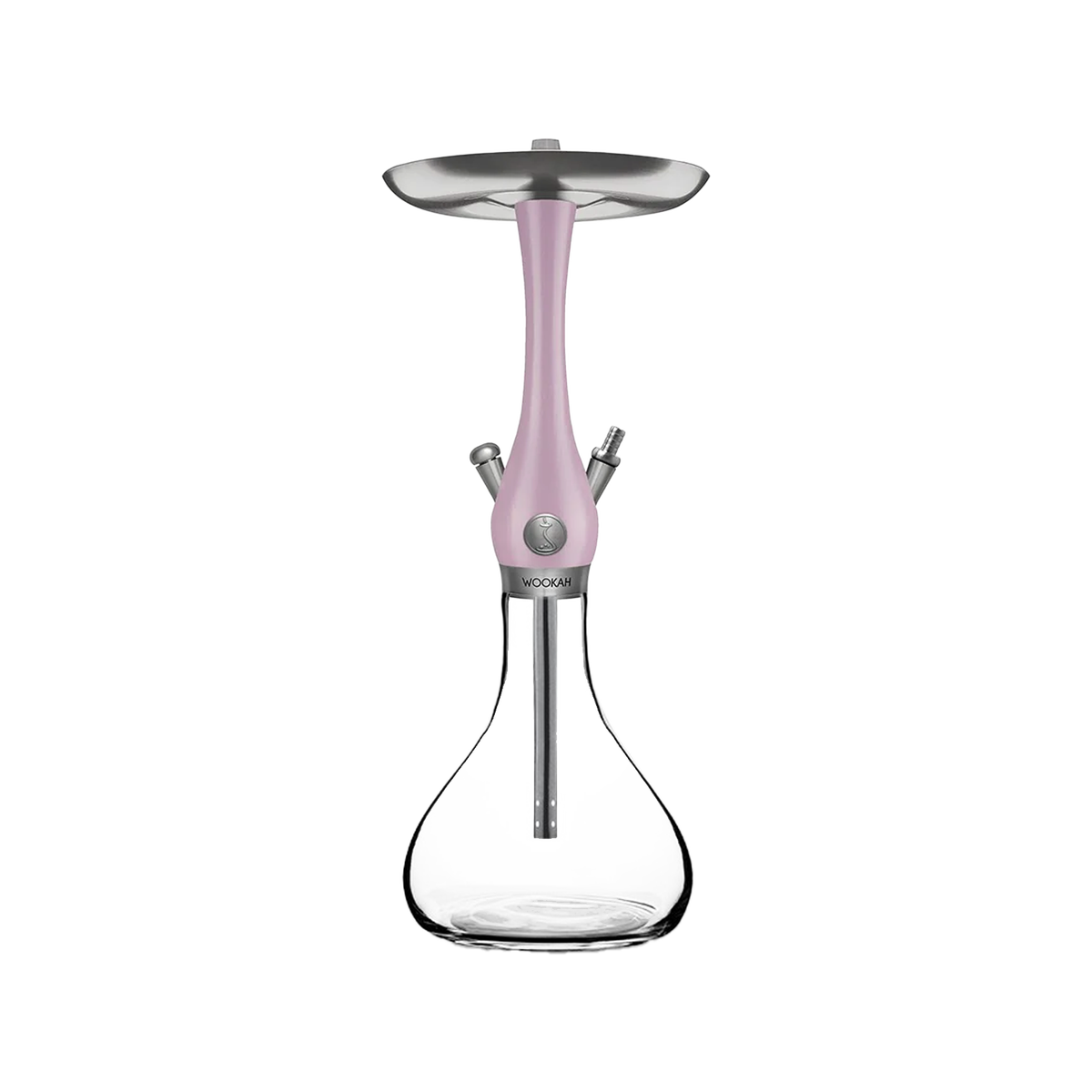 Wookah - Mini - Smooth Clear Mauve - Complete Set Bundle