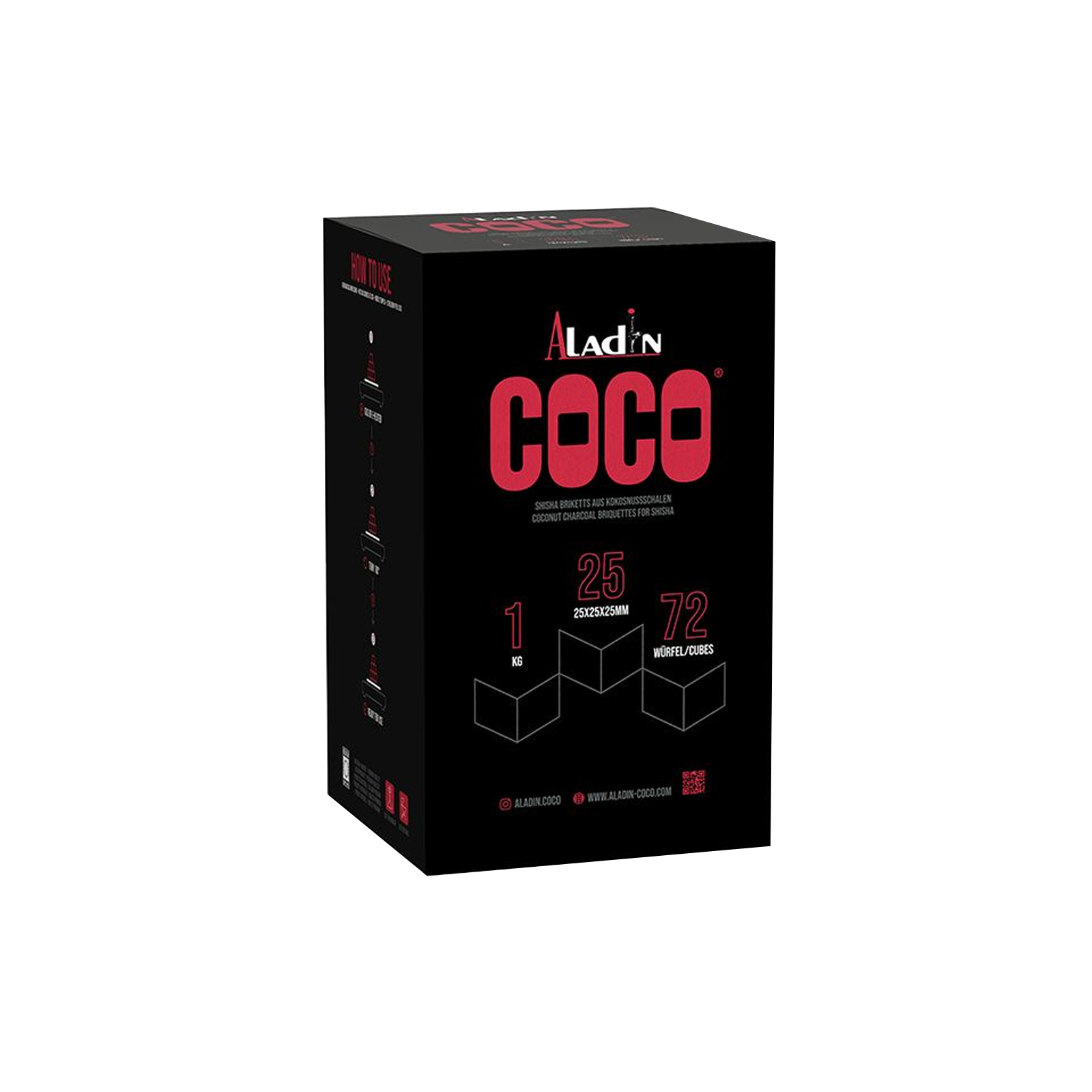 Aladin Coco - Natural Charcoal - 25 - 1 kg