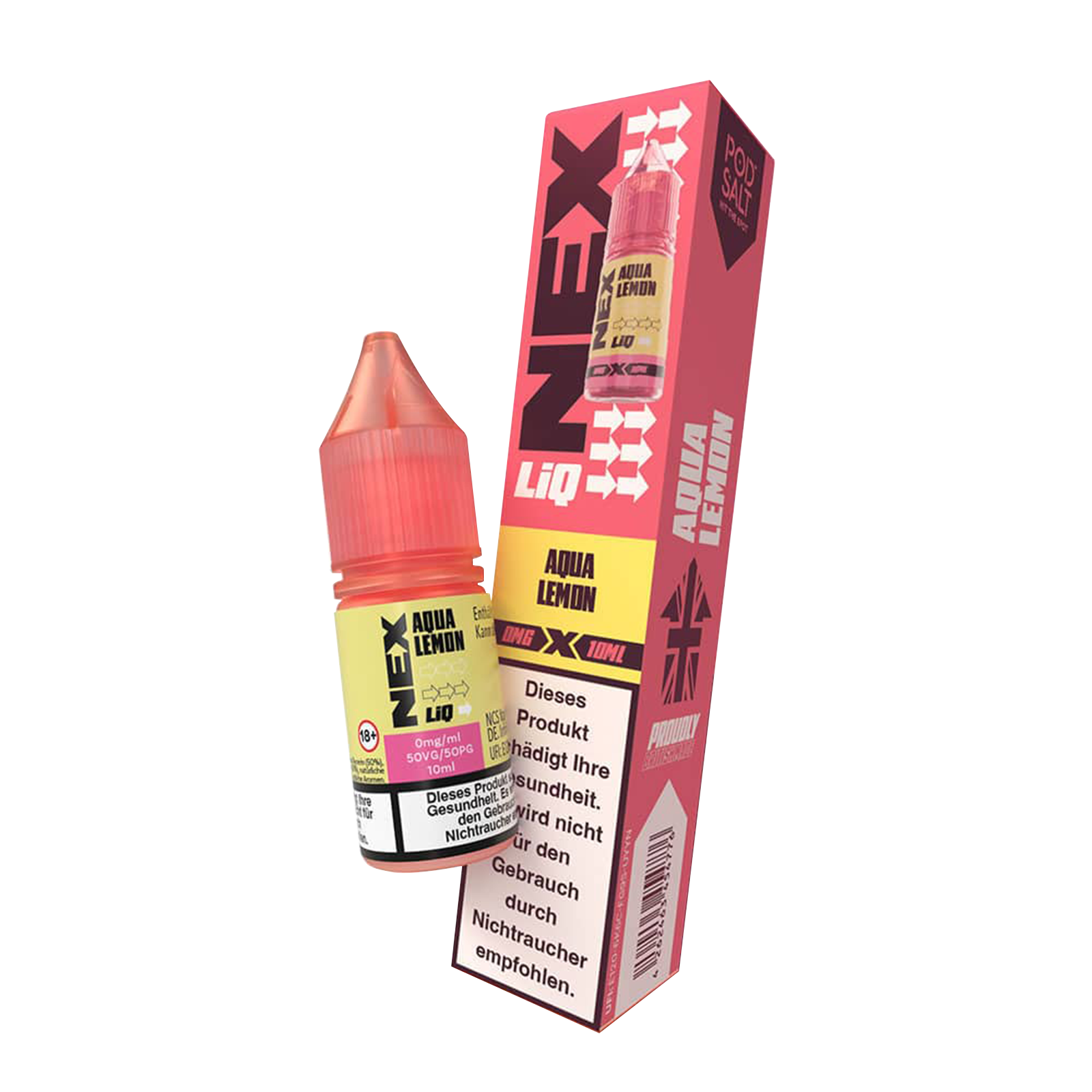 NexLiq - Pod Salt- NicSalt - 10 ml 0 mg Aqua Lemon 1