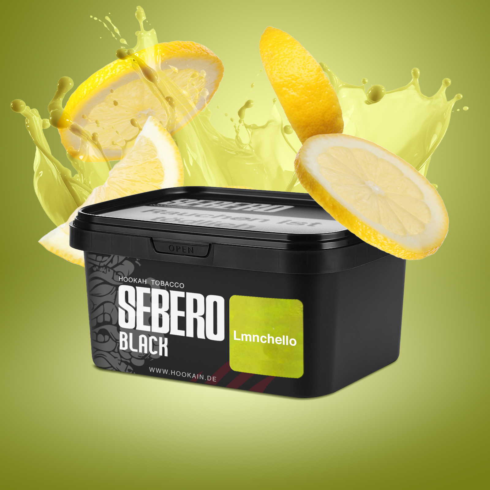Sebero Black Lmnchello 200 g Shisha Tabak – Zitrisch & Fruchtig 1