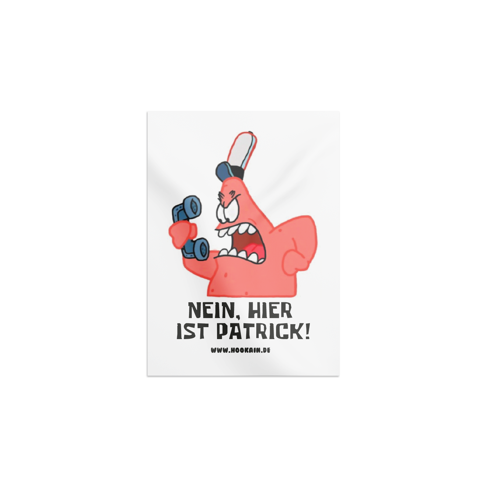 Hookain - Sticker - Nein, Hier ist Patrick! - 5.2 x 7-4 cm