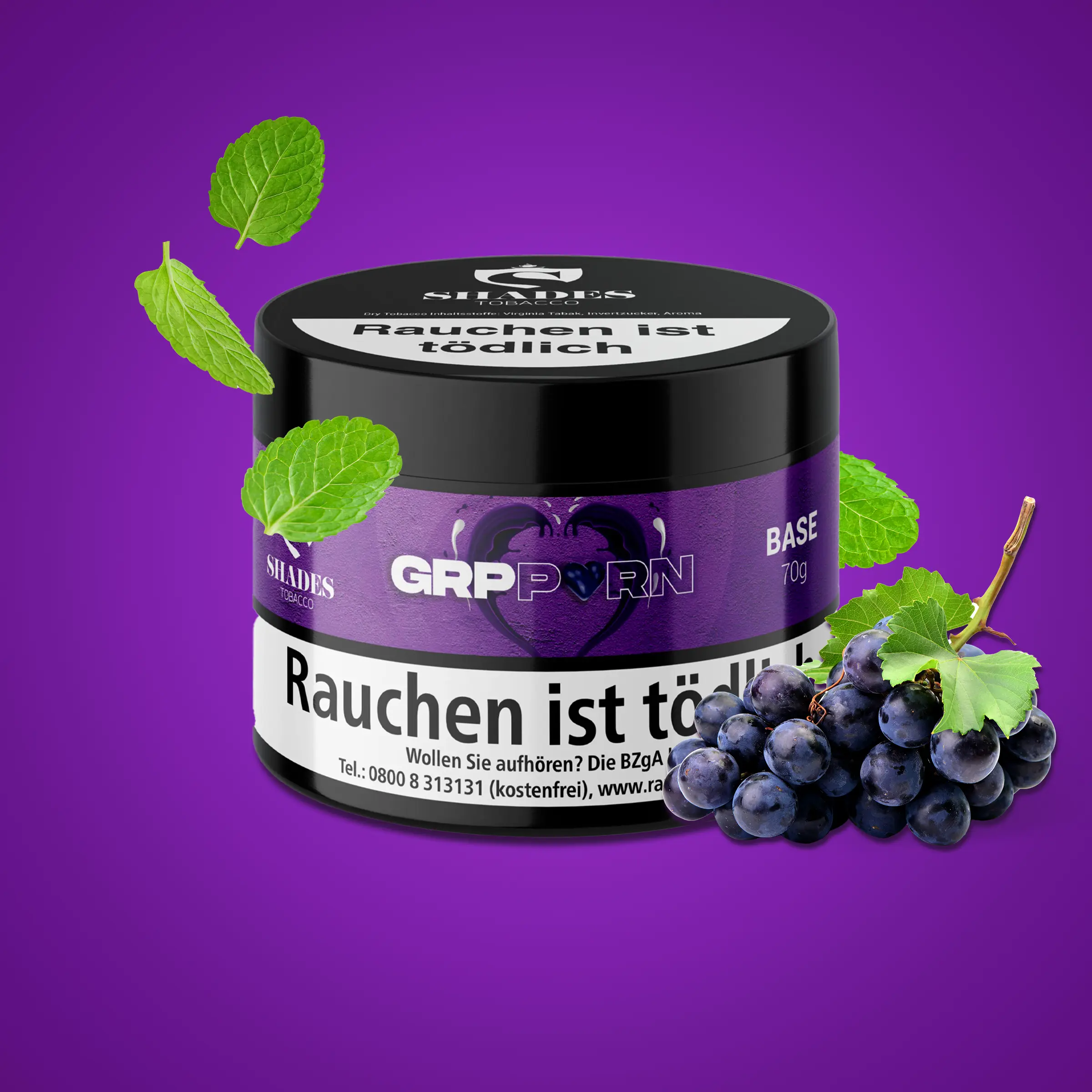 Shades Dry Base mit Aroma Pfeifentabak Grporn 70g günstig kaufen 2