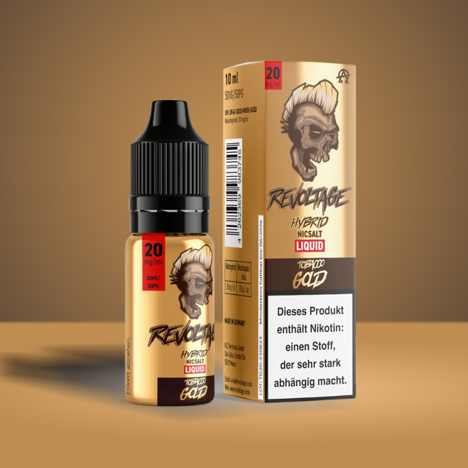 Revoltage - E-Liquid - Nikotinsalz - Tobacco Gold - 10 ml - 20 mg 1