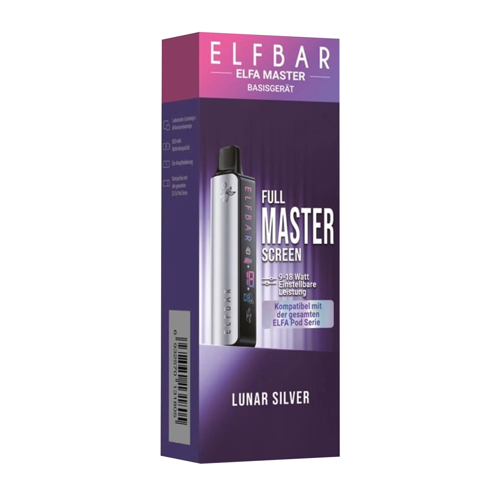 Elf Bar - ELFA - Master - Basisgerät - Lunar Silver 3
