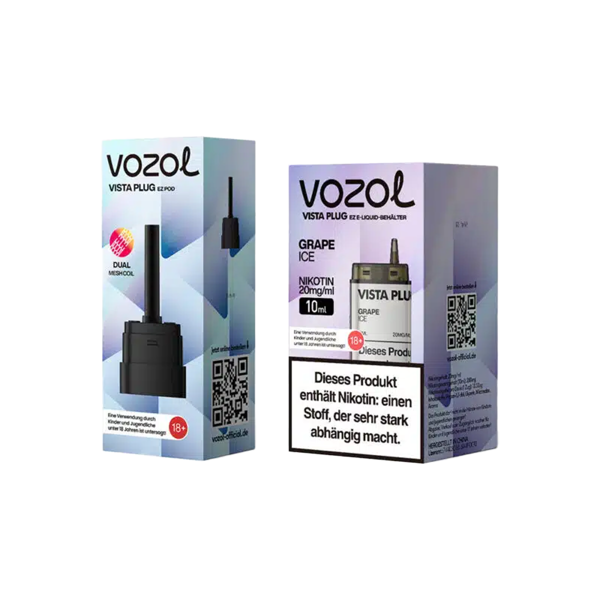 Vozol - Vista Plug Set - EZ Pod - Grape Ice + Empty Pod