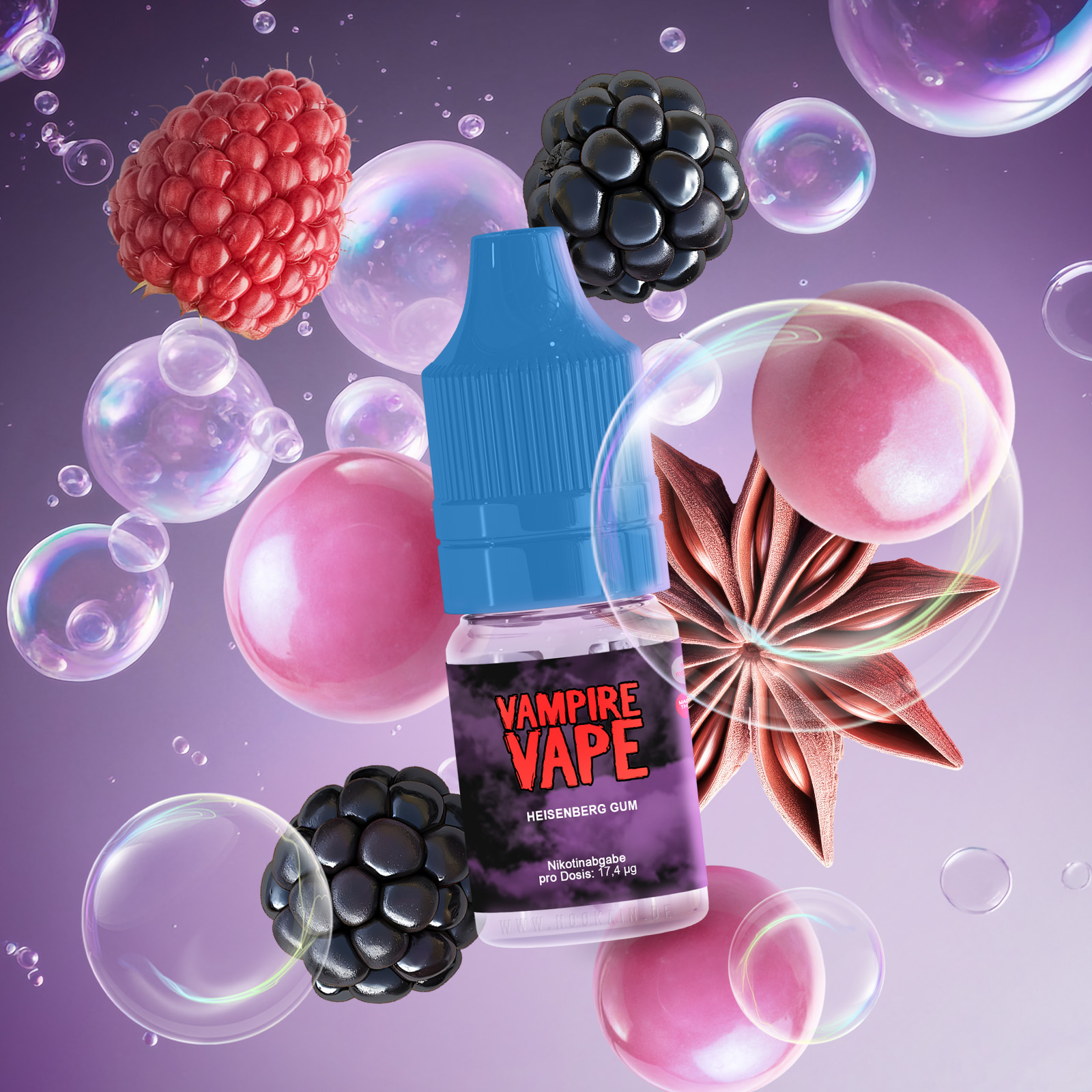 Vampire Vape E-Liquid Heisenberg Gum 10 ml 6 mg | E-Liquid g&uuml;nstig online 2