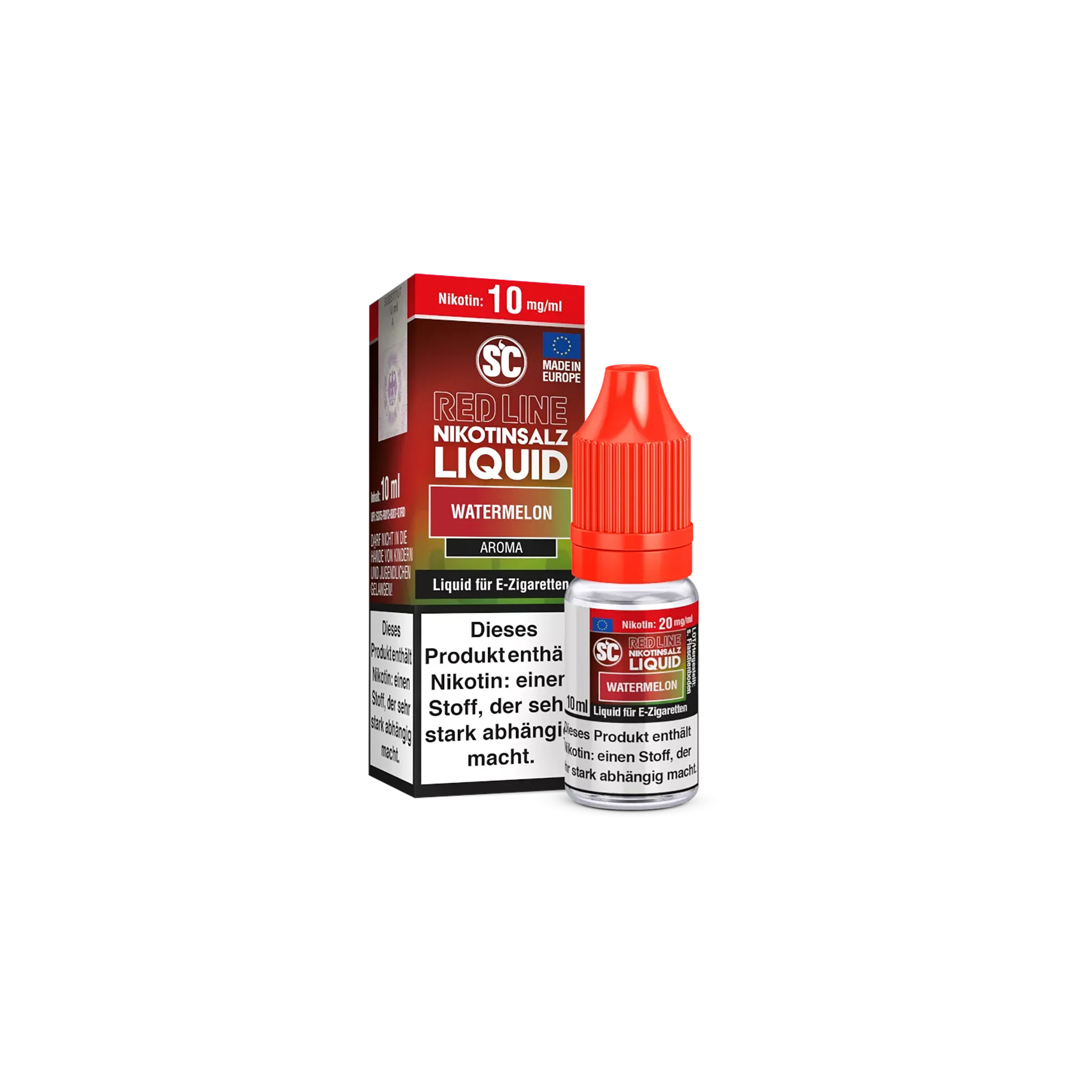SC - E-Liquid - NicSalt - Red Line - Watermelon - 10 ml - 10 mg
