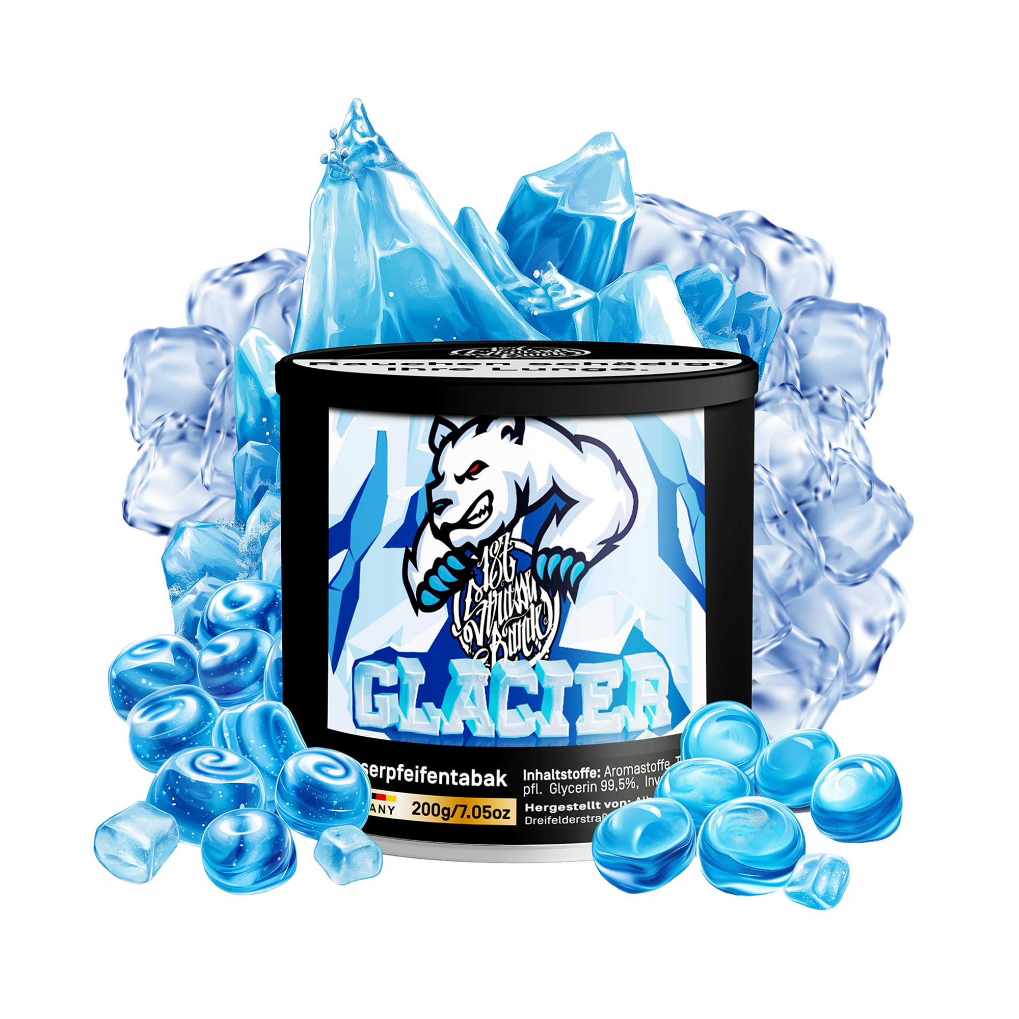 187 Strassenbande #27 GLACIER | 200 g Shisha Tabak bestellen 1