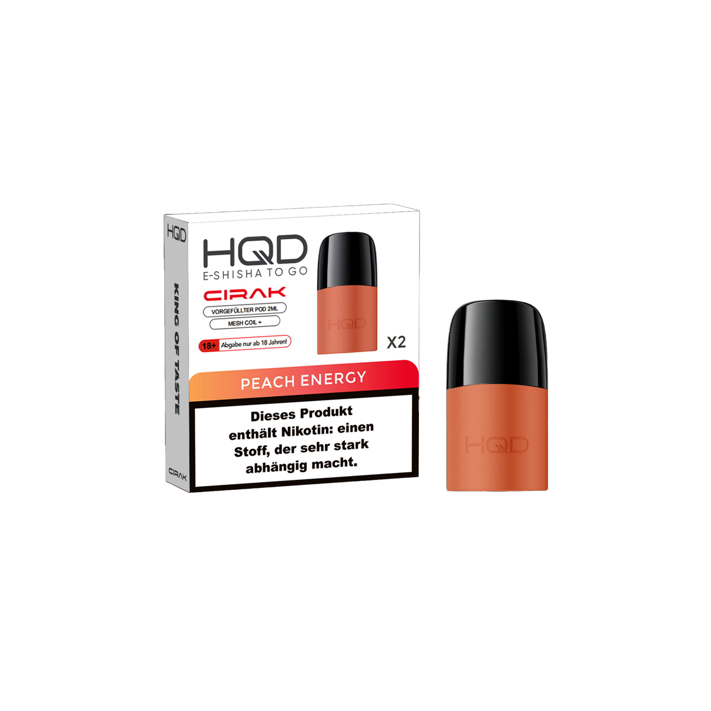 HQD - Cirak - Prefilled Pod - Peach Energy | E-Liquid Vape Sorten g&uuml;nstig kaufen2