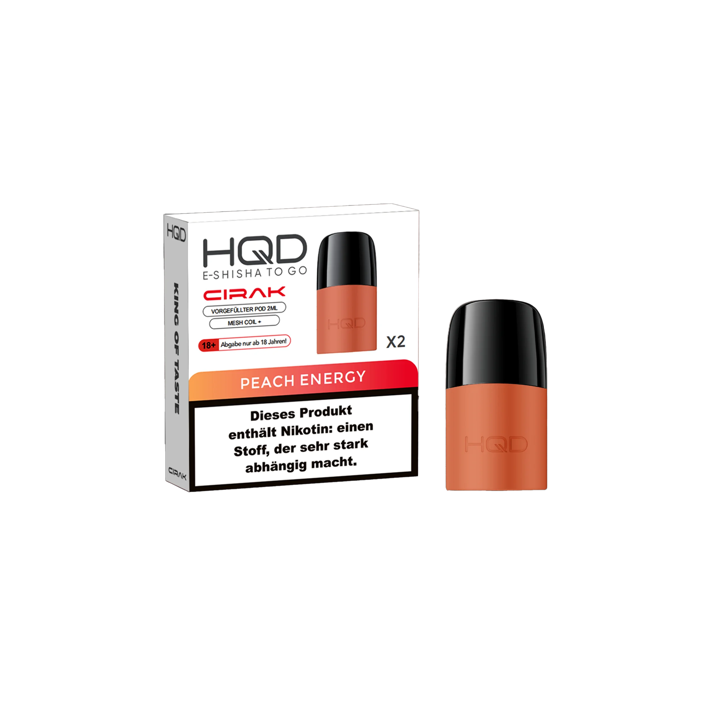 HQD - Cirak - Prefilled Pod - Peach Energy | E-Liquid Vape Sorten g&uuml;nstig kaufen2