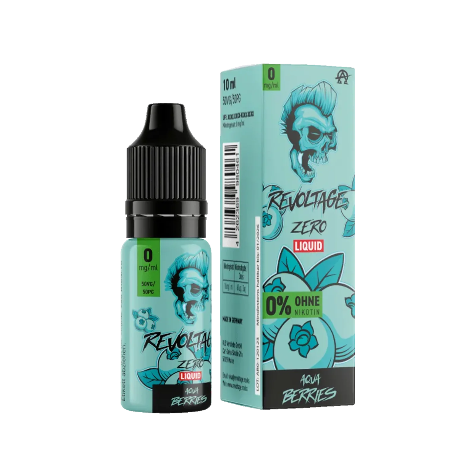 Revoltage - E-Liquid - Nikotinsalz - Aqua Berries - 10 ml - 0 mg 2