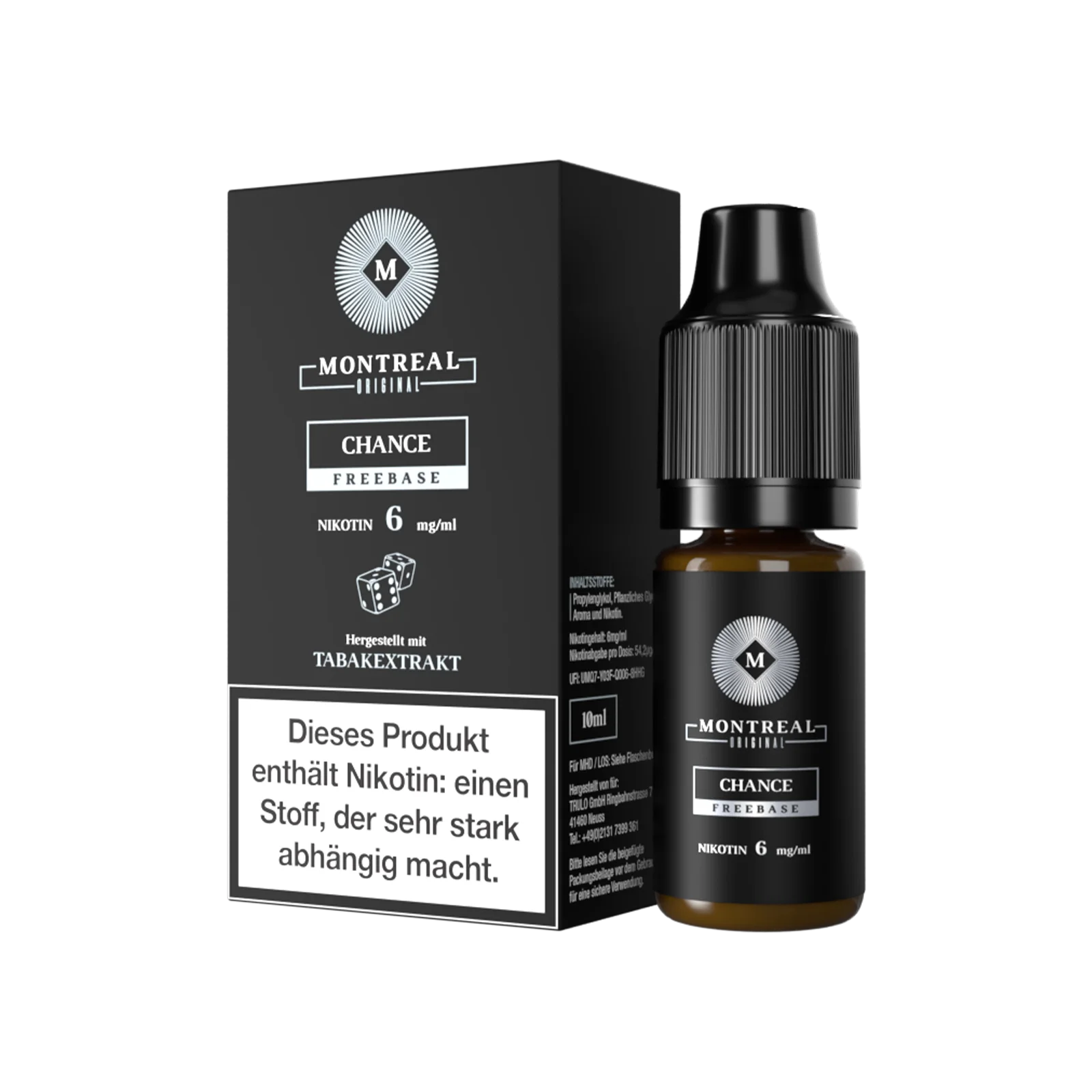 Montreal - Nikotinsalz Liquid - Chance - 10 ml -12 mg 1
