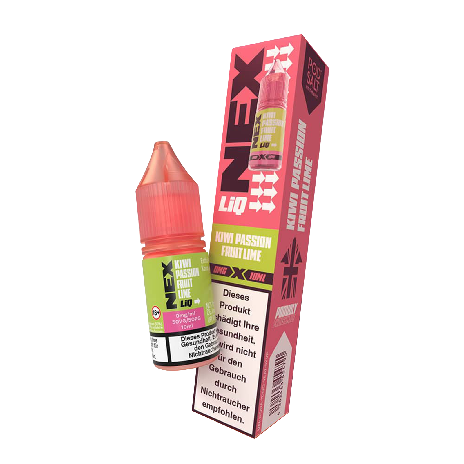 NexLiq - Pod Salt- NicSalt - 10 ml 0 mg Kiwi Passionfruit Lime 2