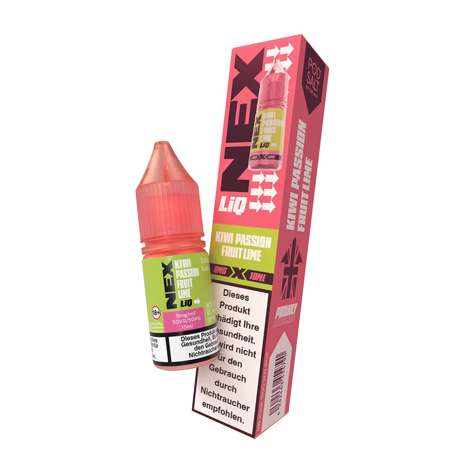 NexLiq - Pod Salt- NicSalt - 10 ml 0 mg Kiwi Passionfruit Lime 2