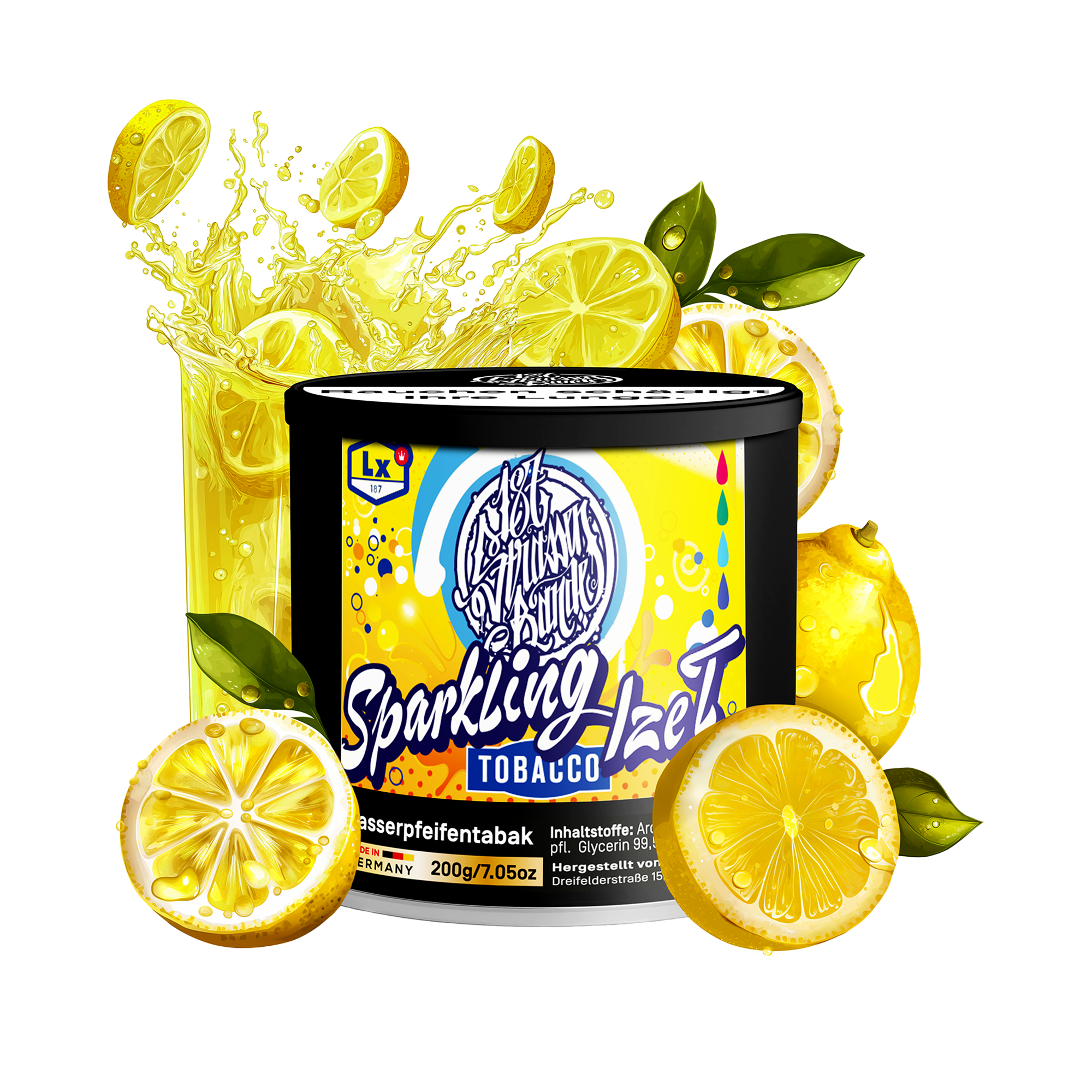 187 Strassenbande sparkling IZE T - Order 200 g Hookah Tobacco