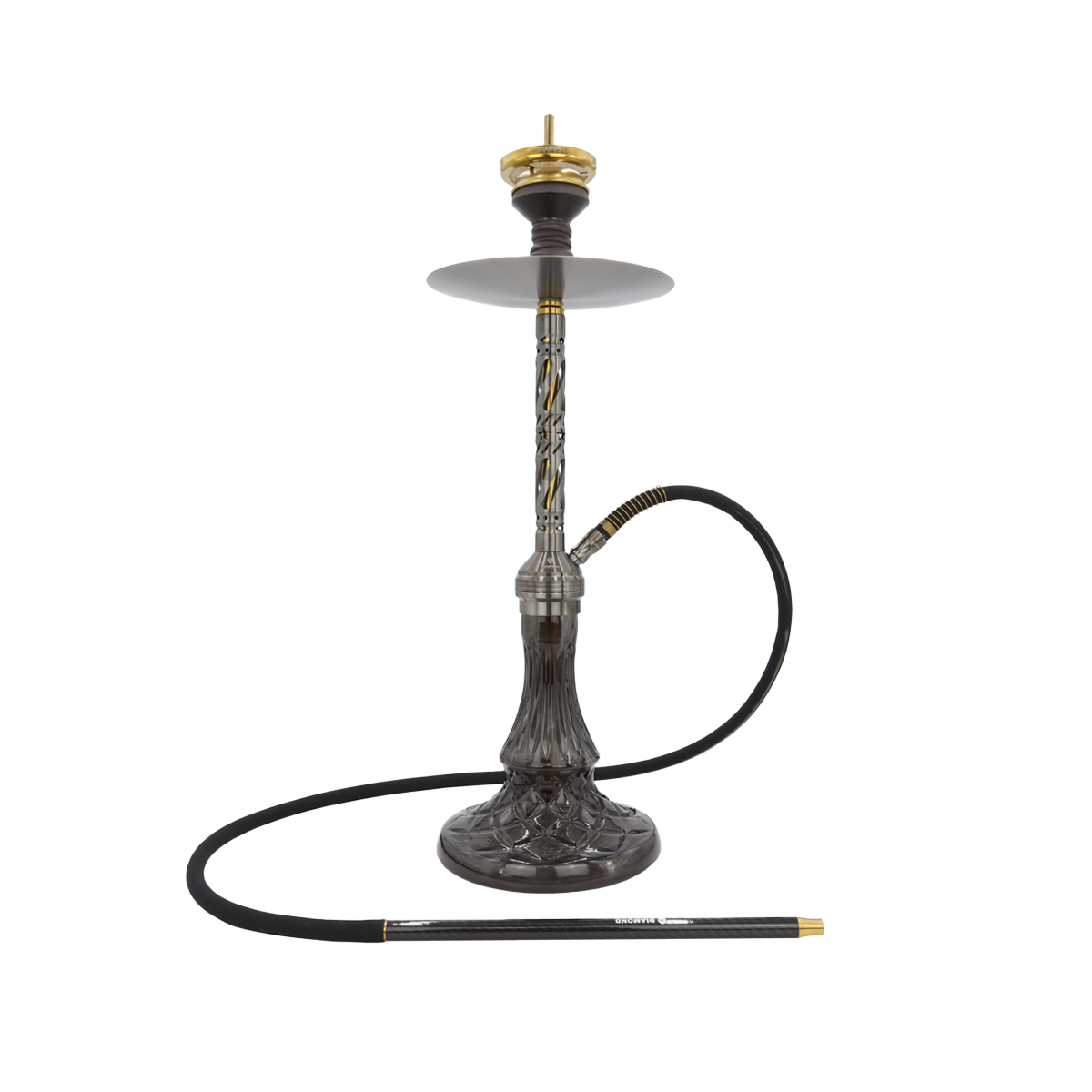 Diamond Hookah - Huracann 11.00 - Schwarz-Gold 1
