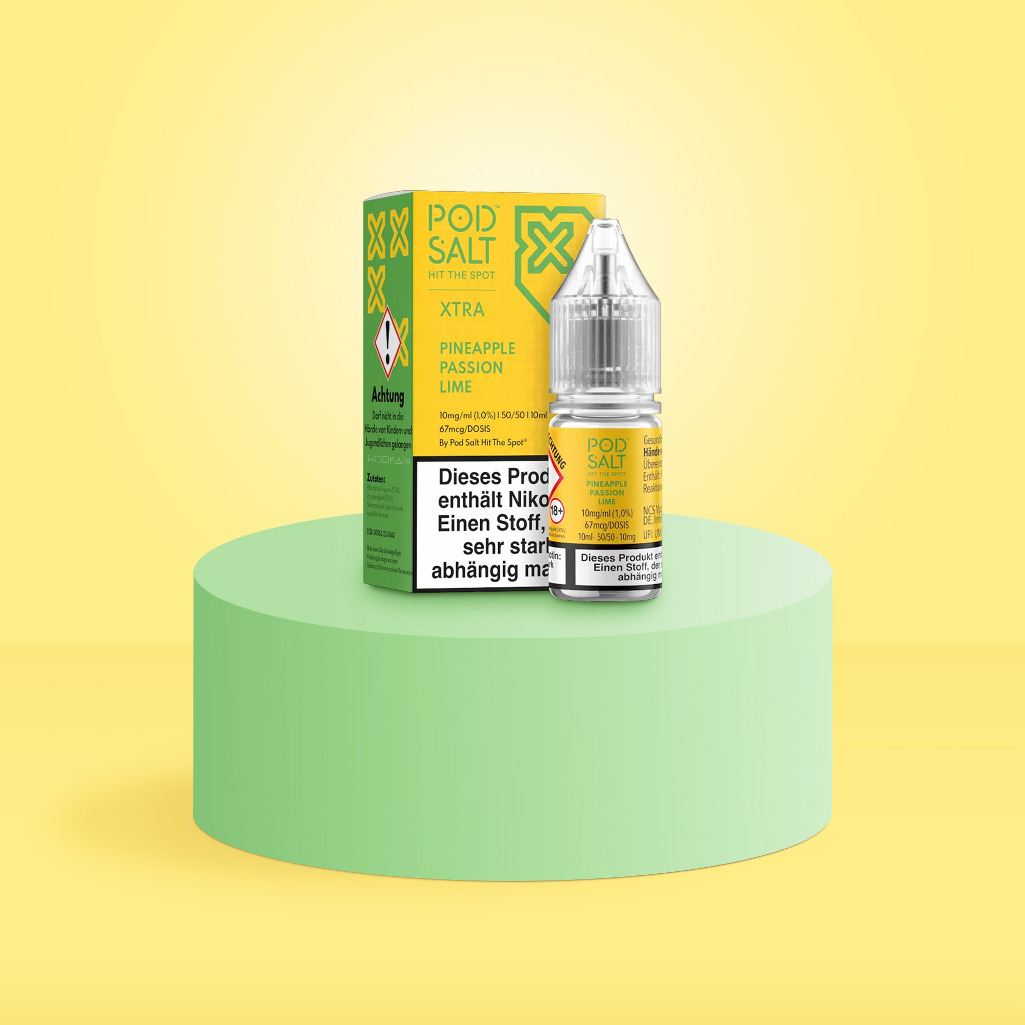 Pod Salt Xtra Nikotinsalz E-Liquid Pineapple Passion Lime 10 ml mit 10 mg günstig bestellen 1