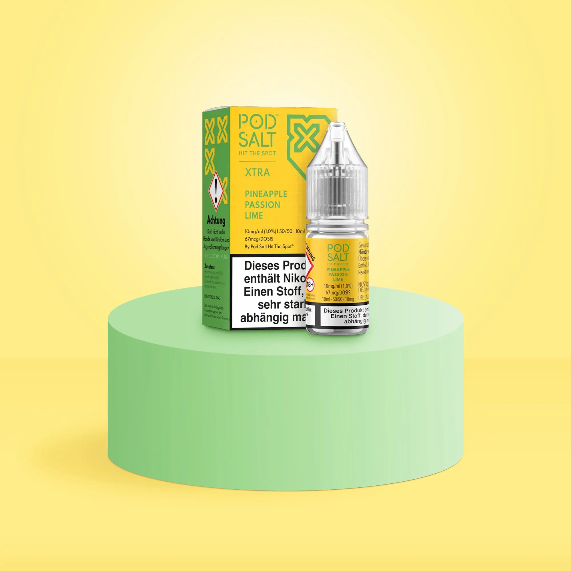 Pod Salt Xtra Nikotinsalz E-Liquid Pineapple Passion Lime 10 ml mit 10 mg günstig bestellen 1