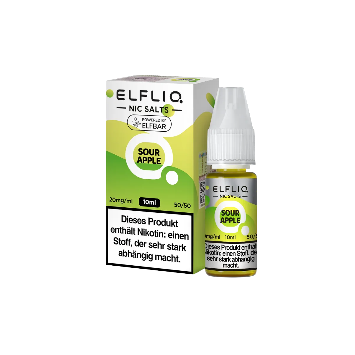 Elf Bar - ElfliQ - E-Liquid - Nikotinsalz - Sour Apple - 20 mg1