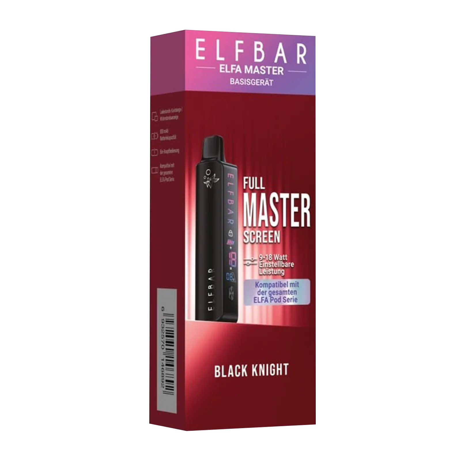 Elf Bar - ELFA - Master - Basisgerät - Black Knight3 Elf Bar - ELFA - Master - Basisgerät - Black Knight3