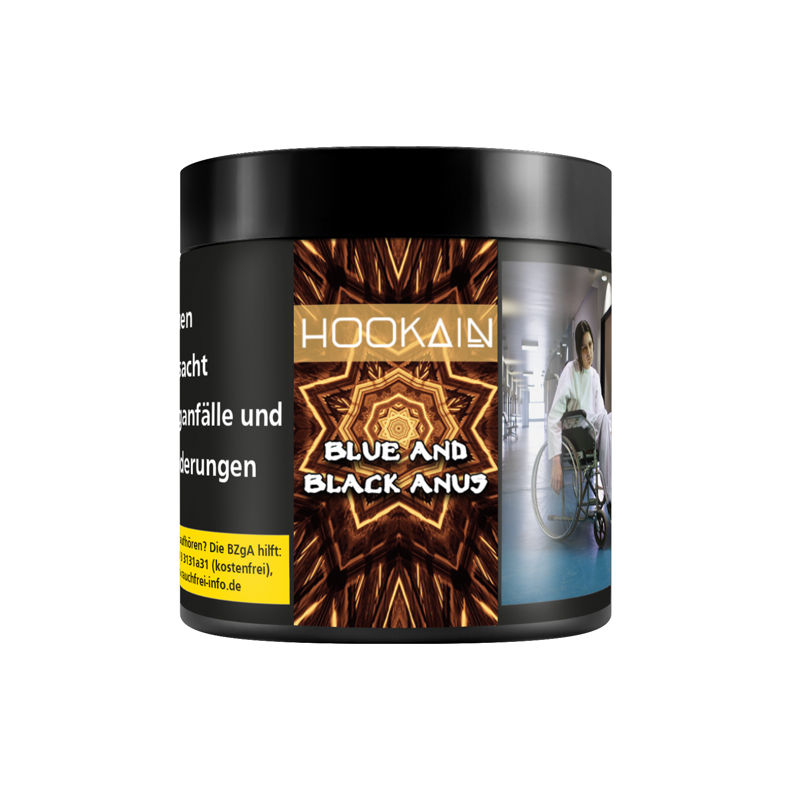 Hookain Blue and Black Anus 50g &ndash; Blaubeere & Sternanis Shishatabak  2