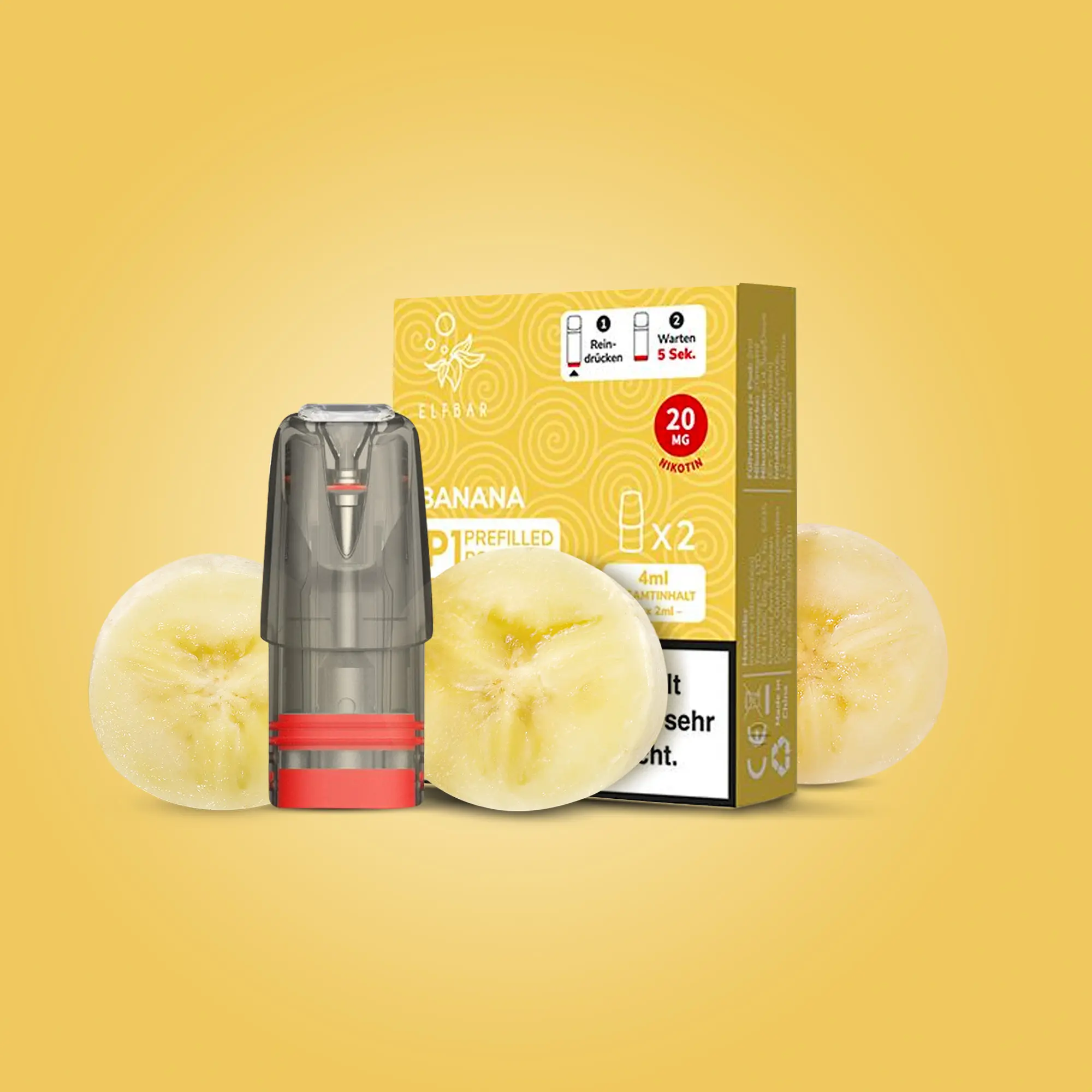 Elf Bar Mate500 P1 Banana Prefilled Pod | Online bestellen 1