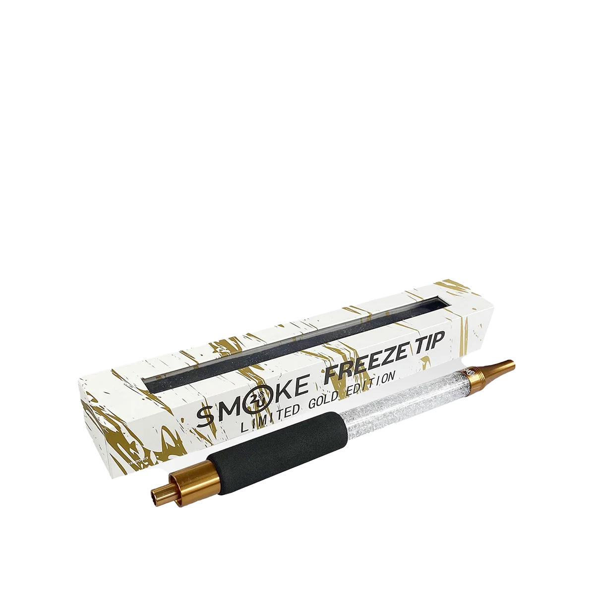 Smoke2U - Freeze Tip White - Gold  - Shisha Cooling Mundstück
