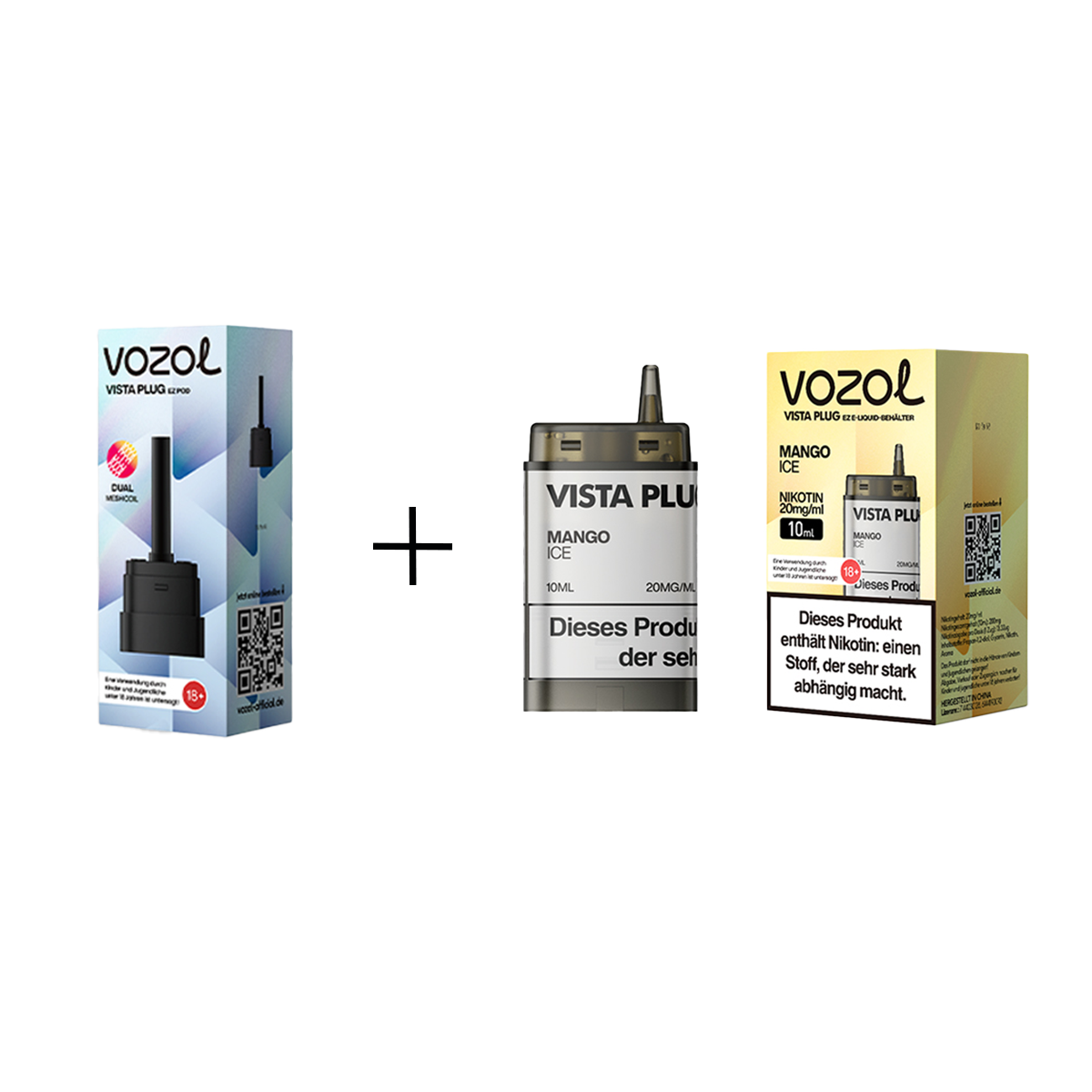 Vozol - Vista Plug Set - EZ Pod - Mango Ice + Empty Pod