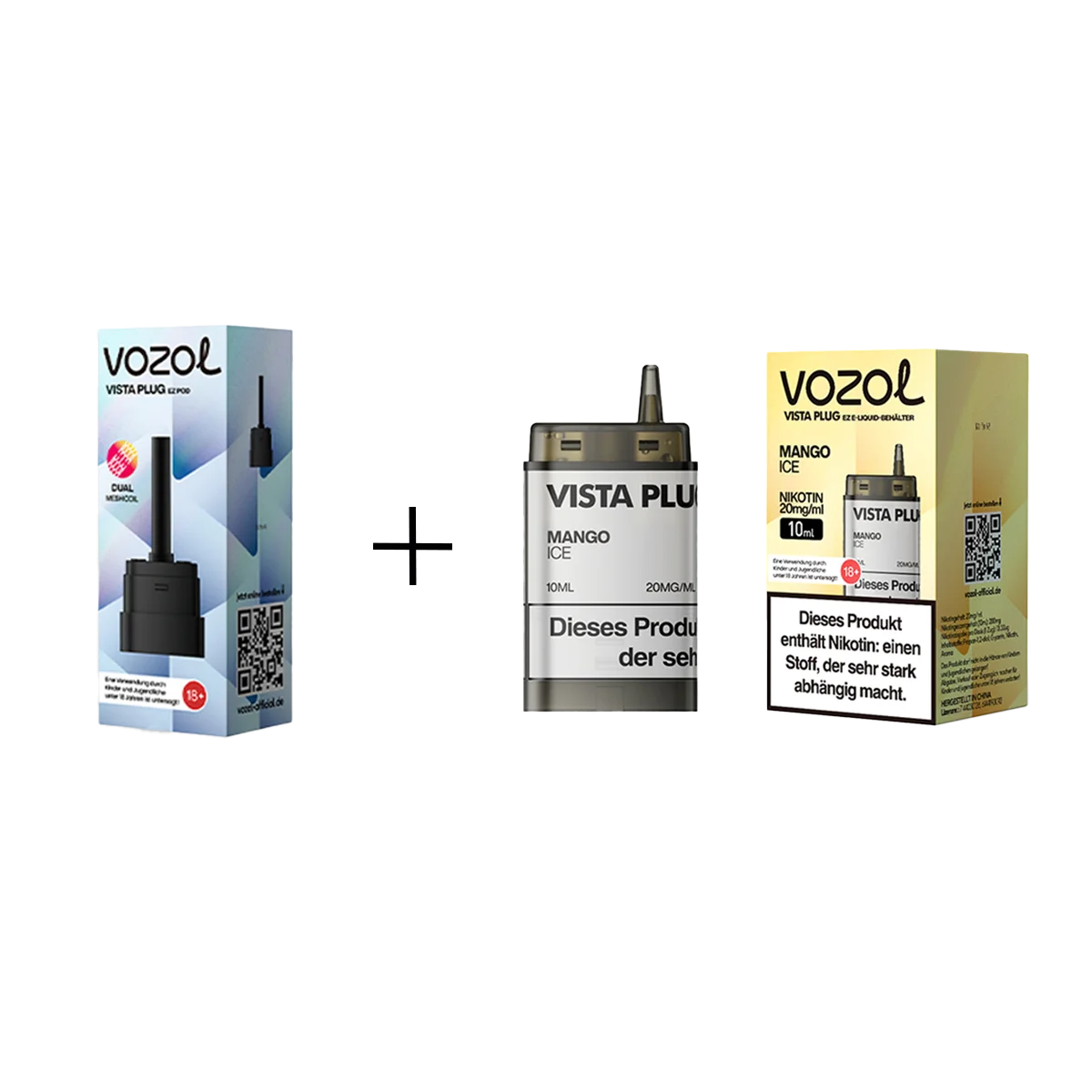 Vozol - Vista Plug Set - EZ Pod - Mango Ice + Empty Pod