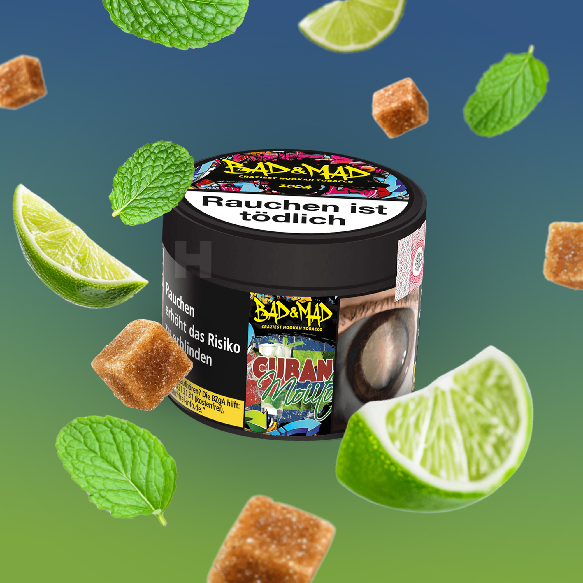 Bad & Mad Cuban Moiito 200 g | Shisha Tabak Sorten günstig bestellen 1