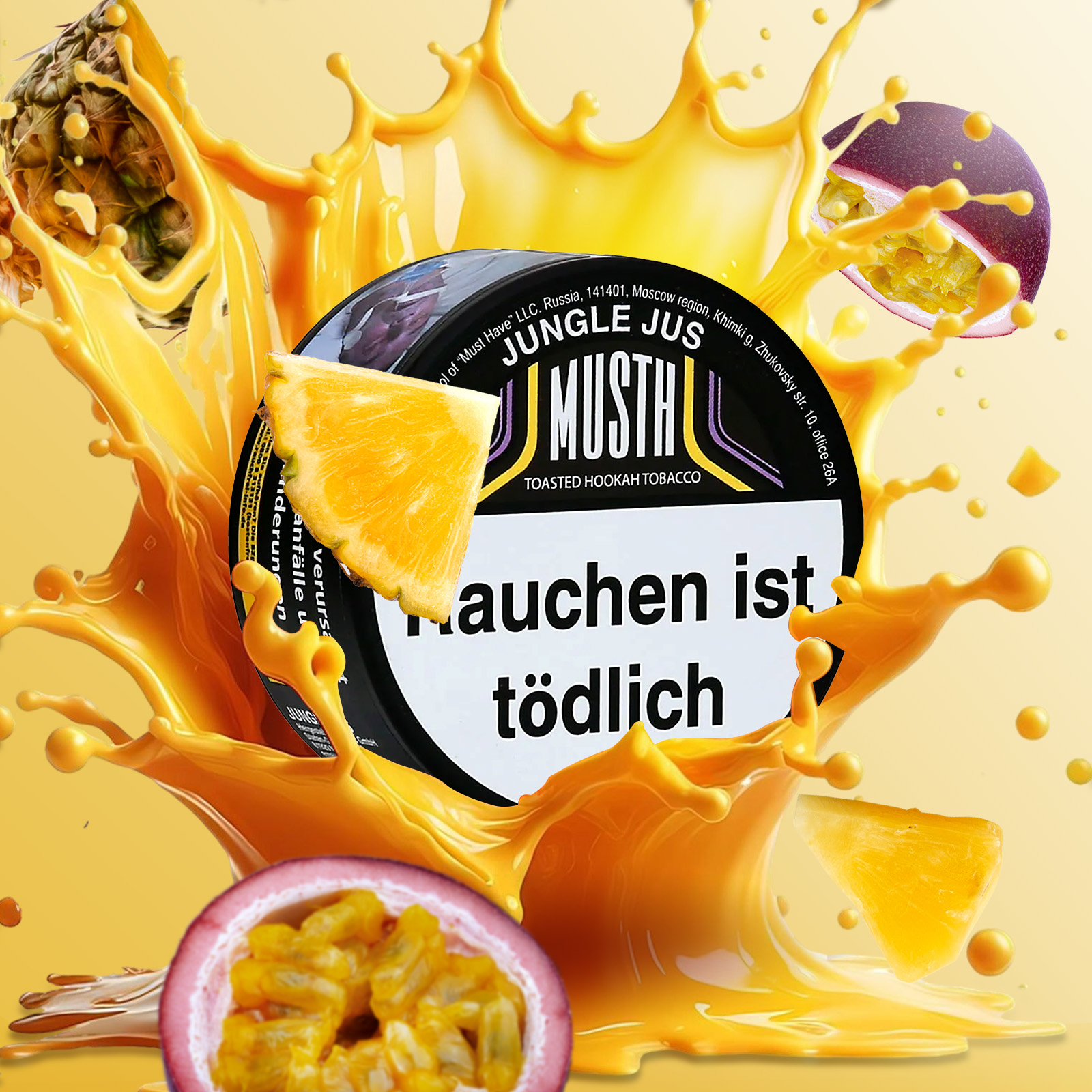 MustH Jungle Jus Shisha-Tabak 200g - alle Sorten günstig kaufen! MustH Jungle Jus Shisha-Tabak 200g - alle Sorten günstig kaufen!