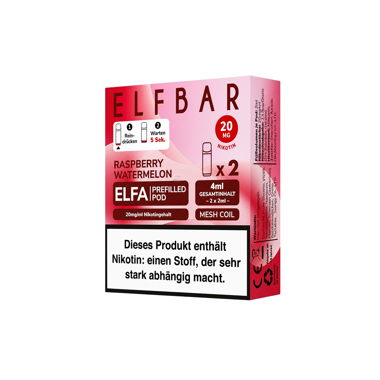 Elf Bar - ELFA - CP - Prefilled Pod - Raspberry Watermelon