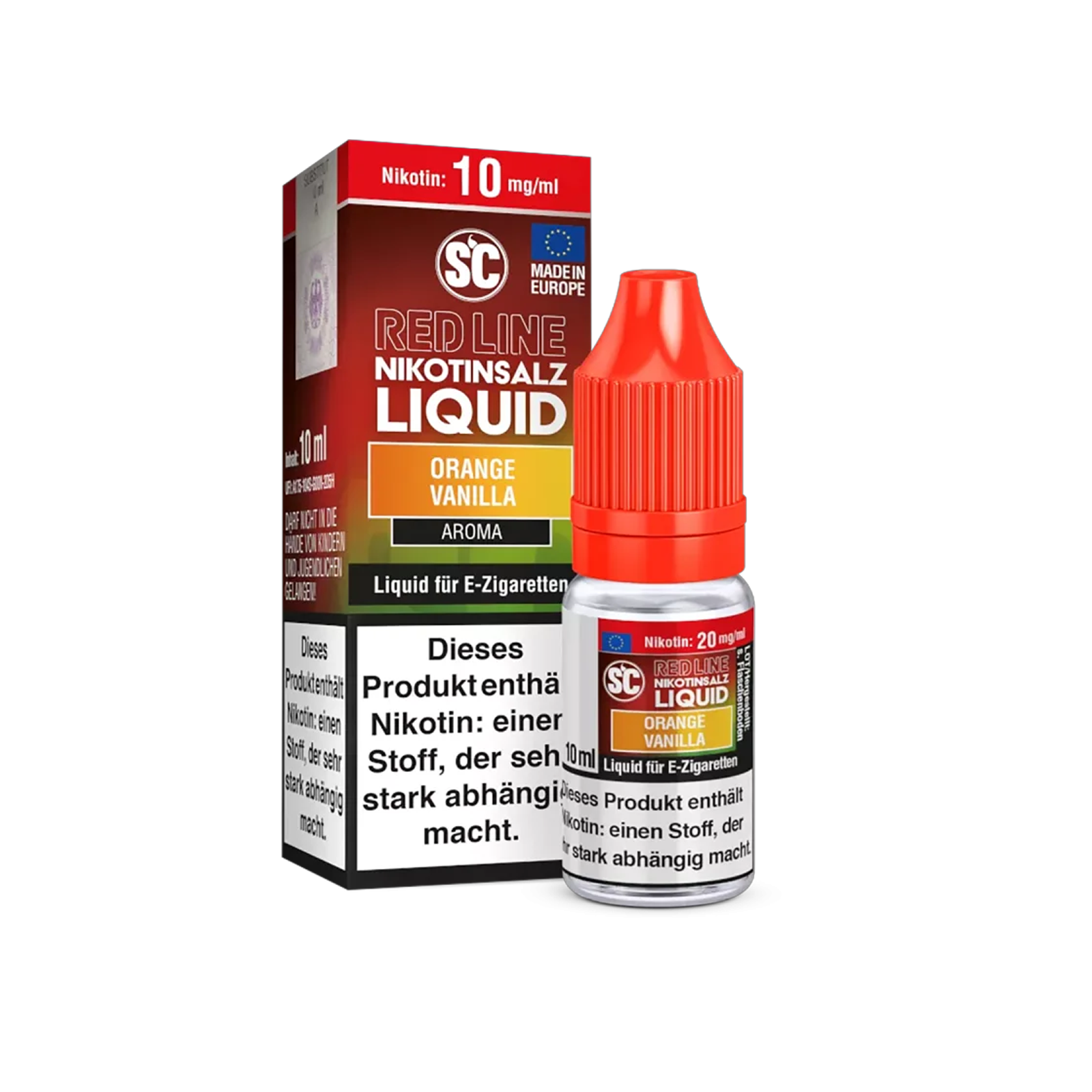 SC - E-Liquid - Nikotinsalz - Red Line - Orange Vanilla - 10 ml - 10 mg1-1