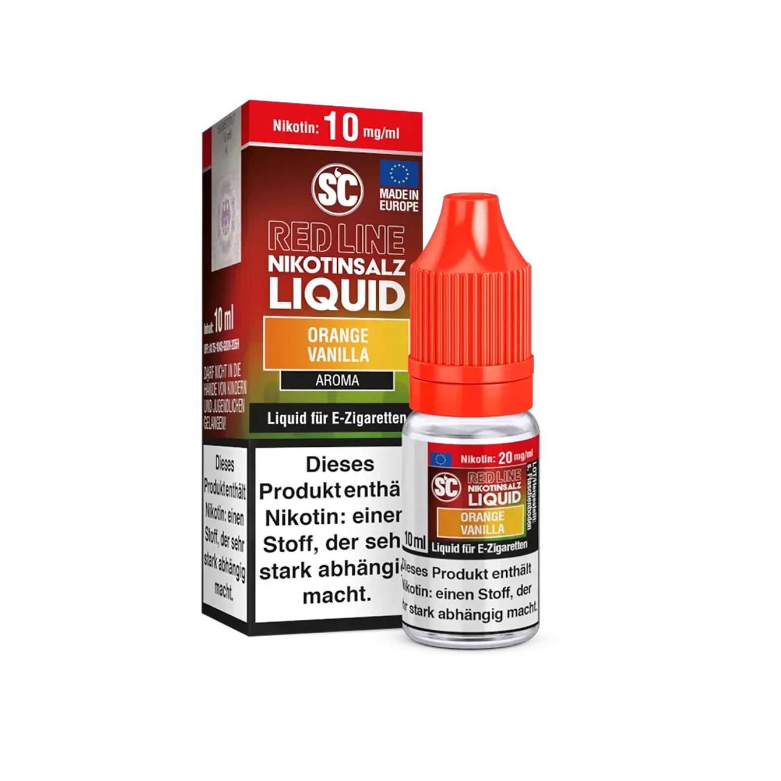 SC - E-Liquid - Nikotinsalz - Red Line - Orange Vanilla - 10 ml - 10 mg1-1