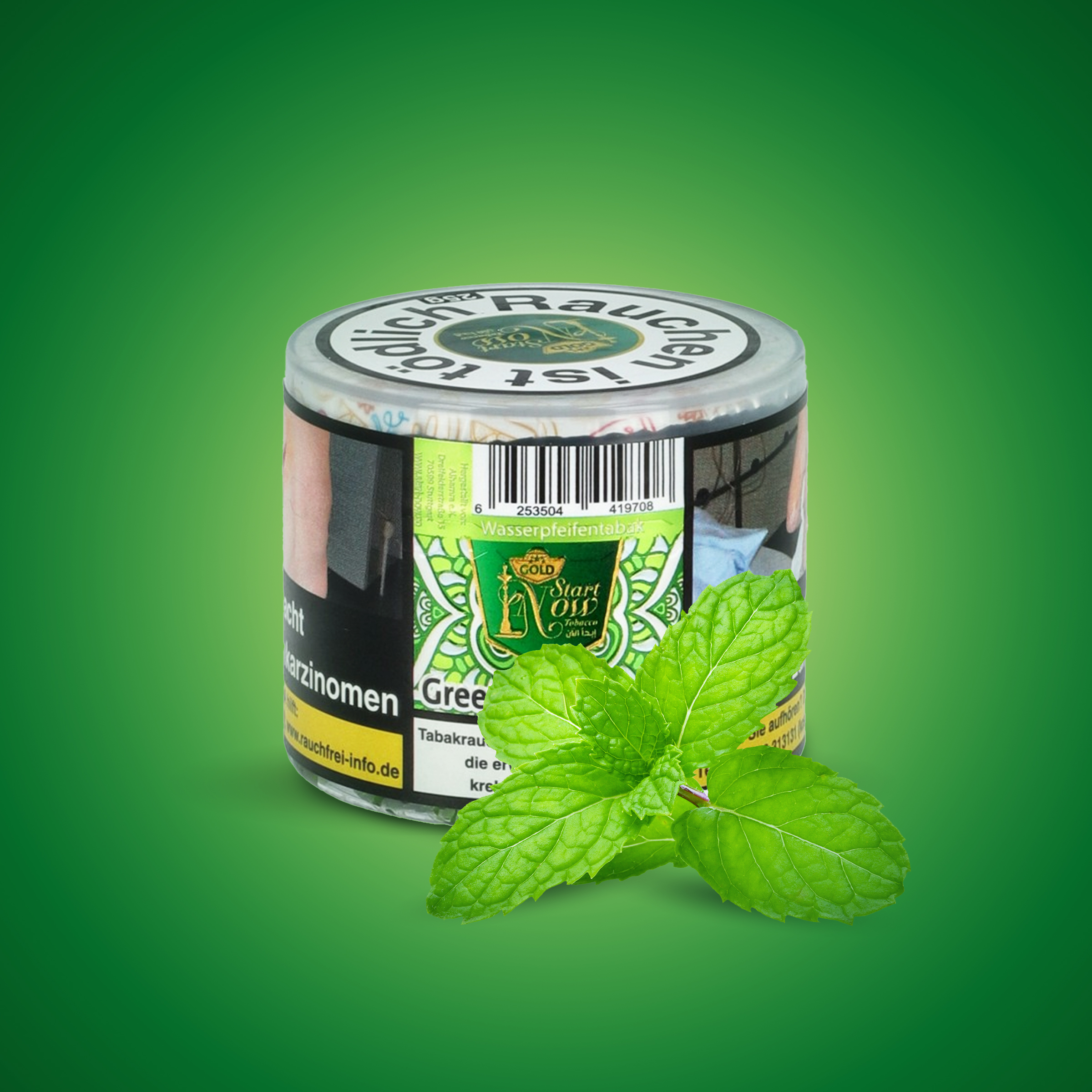Start Now ShishaTabak Green Mind Fresh | G&uuml;nstig Online bestellen 1