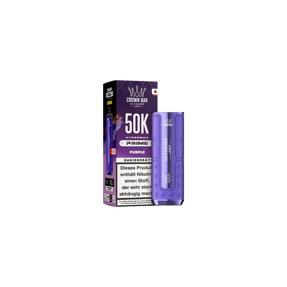 Al Fakher- Hypermax - Prime - 50K - Basisger&auml;t - Lila 1