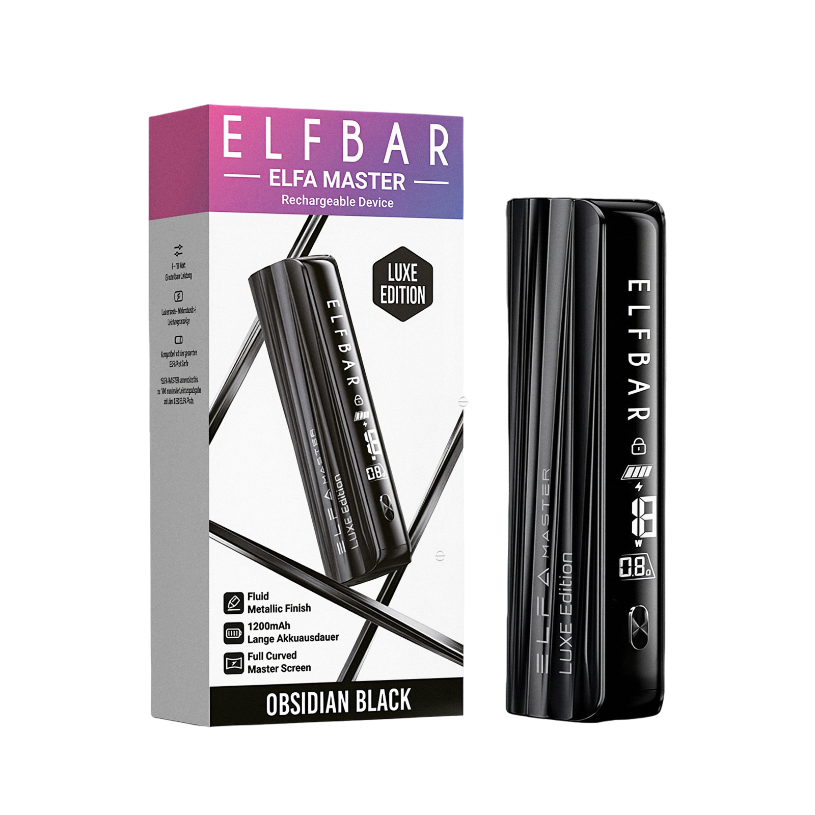 Elf Bar - ELFA - Master - Luxe - Base Device - Obsidian Black