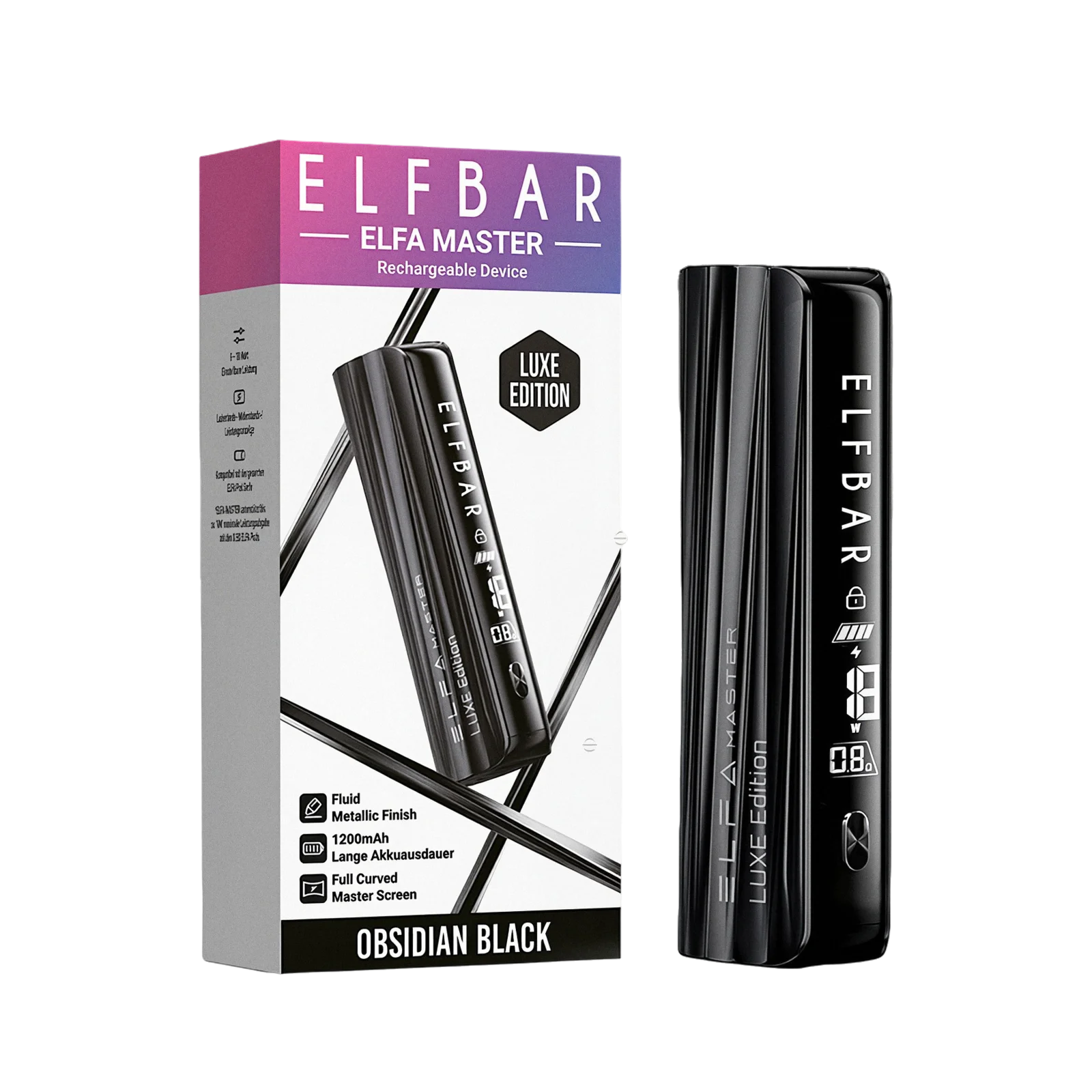 Elf Bar - ELFA - Master - Luxe - Base Device - Obsidian Black