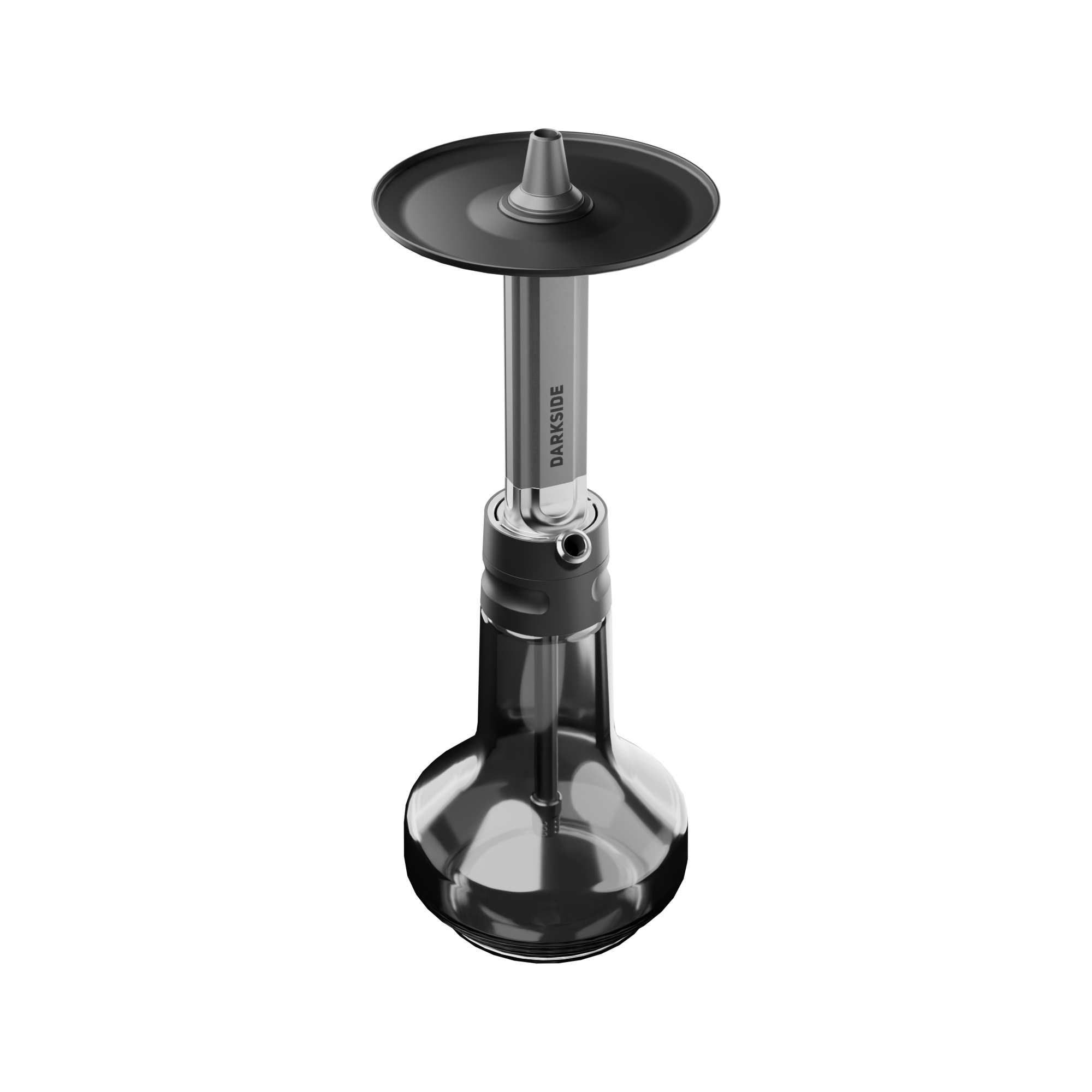 Darkside EVO Grau Frontansicht mit Glasbowl und Kohleteller